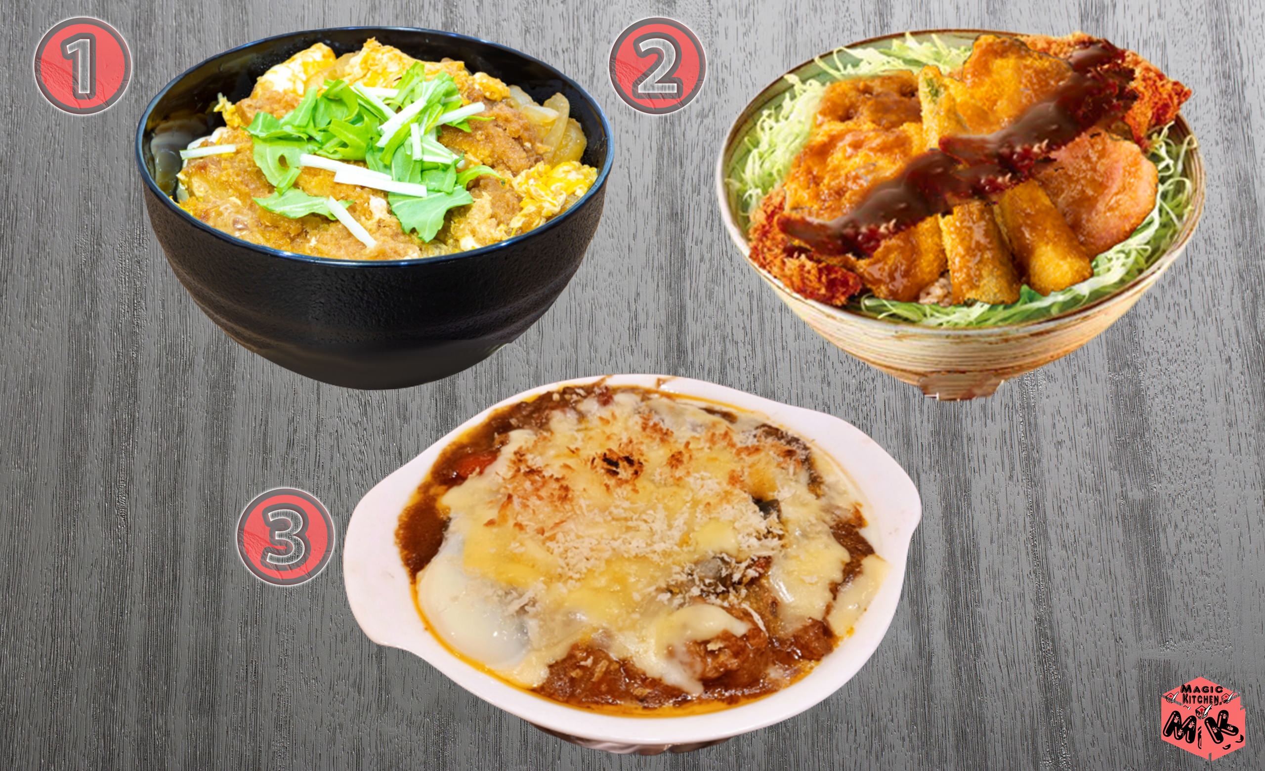 串カツのアレンジ3選・串カツとじとソース丼とドリア