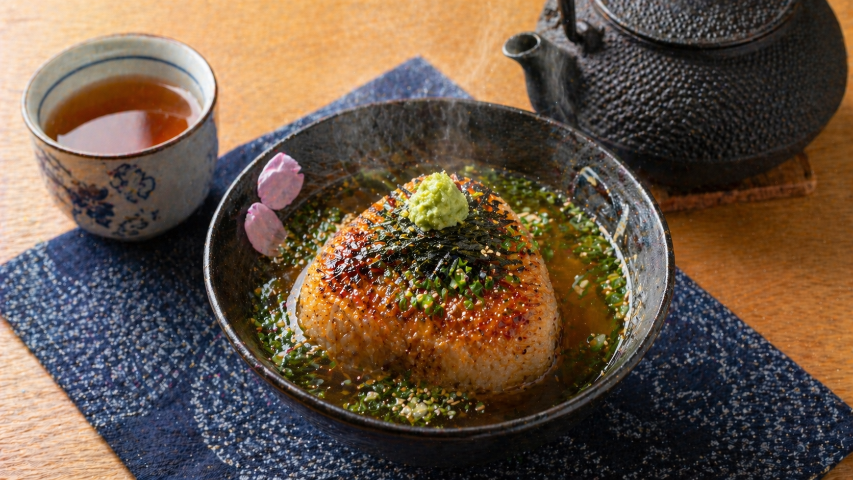 ちらし寿司 焼きおにぎり お茶漬け