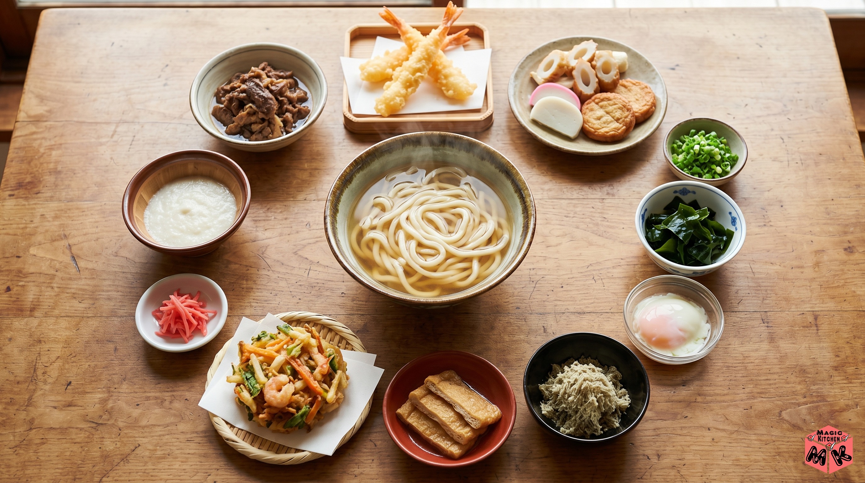 かけうどんの定番トッピング11選
