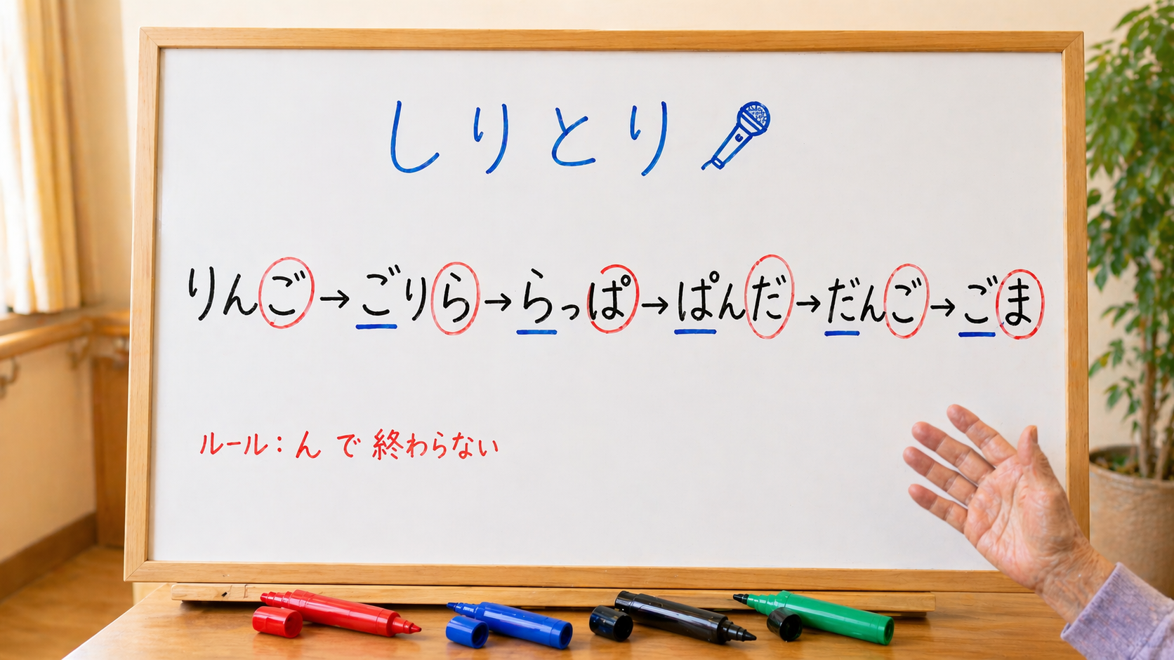 ホワイトボードレク しりとり 連鎖