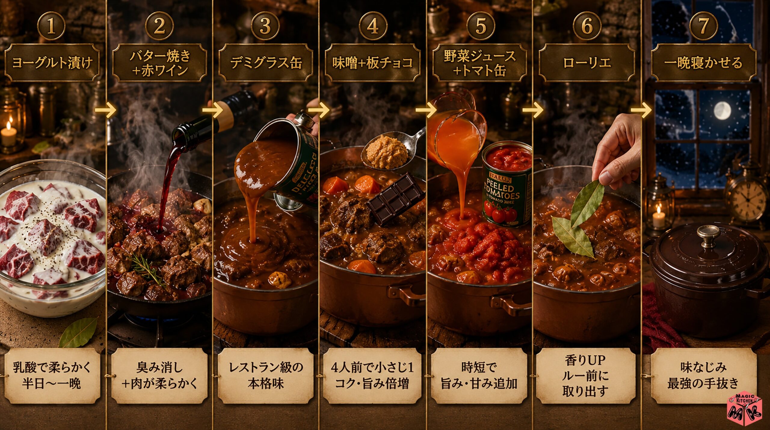 ビーフシチューを美味しくする7つのコツ