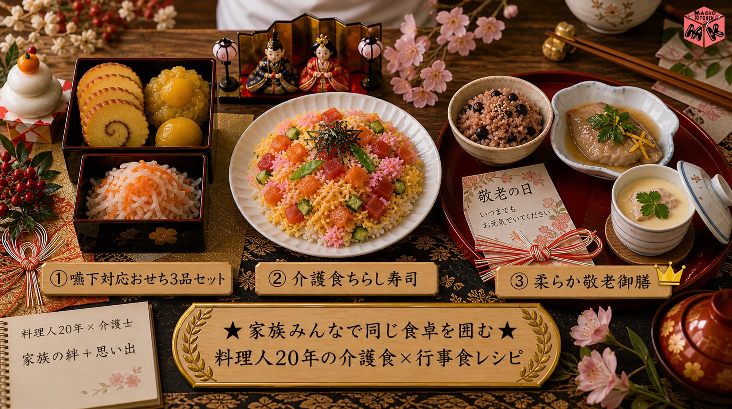 介護食&times;行事食レシピ3品