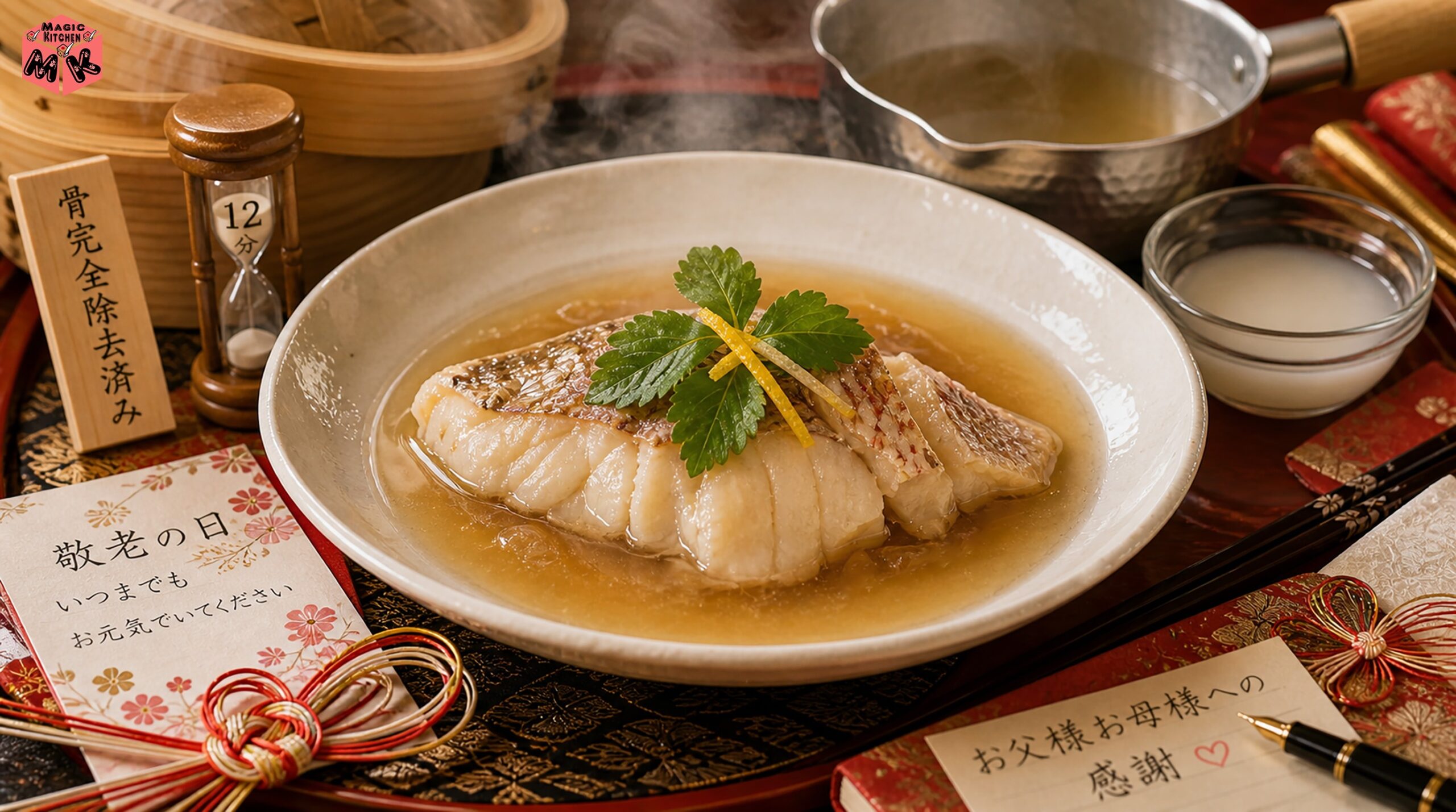 敬老の日 鯛のあんかけ