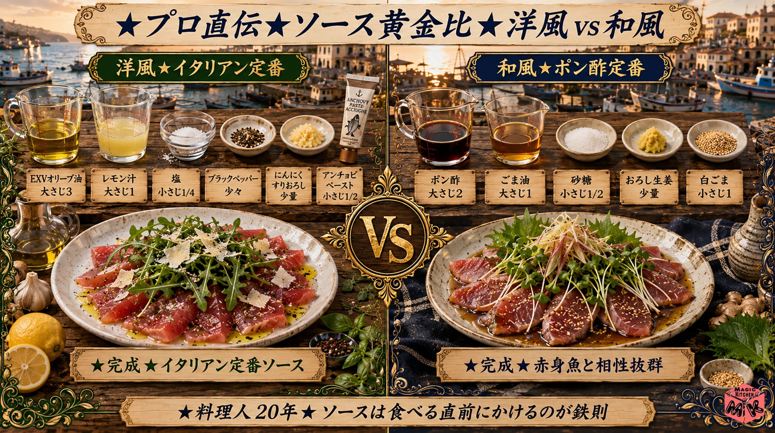 プロのカルパッチョソースレシピ