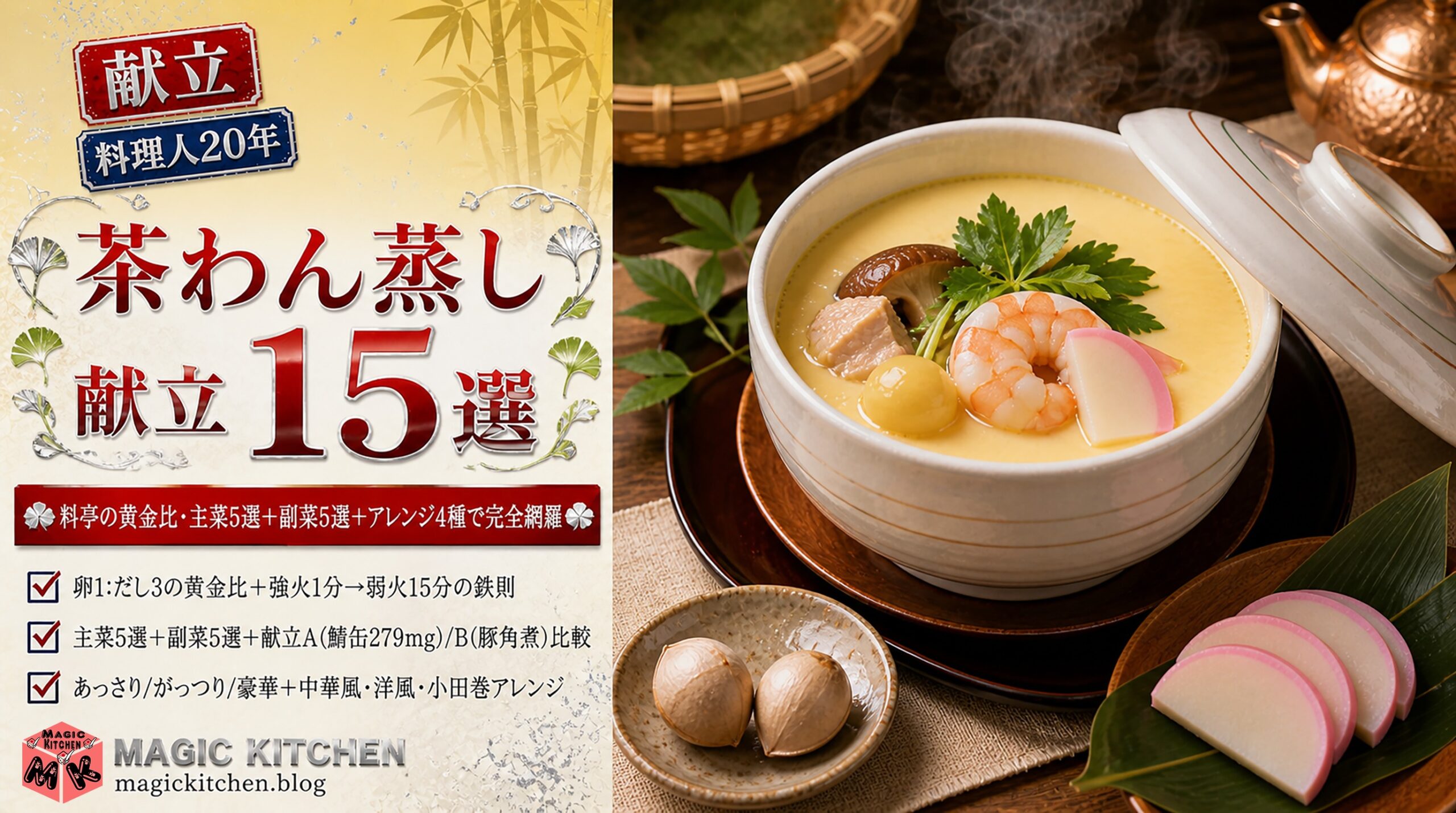 茶わん蒸しの献立 アイキャッチ