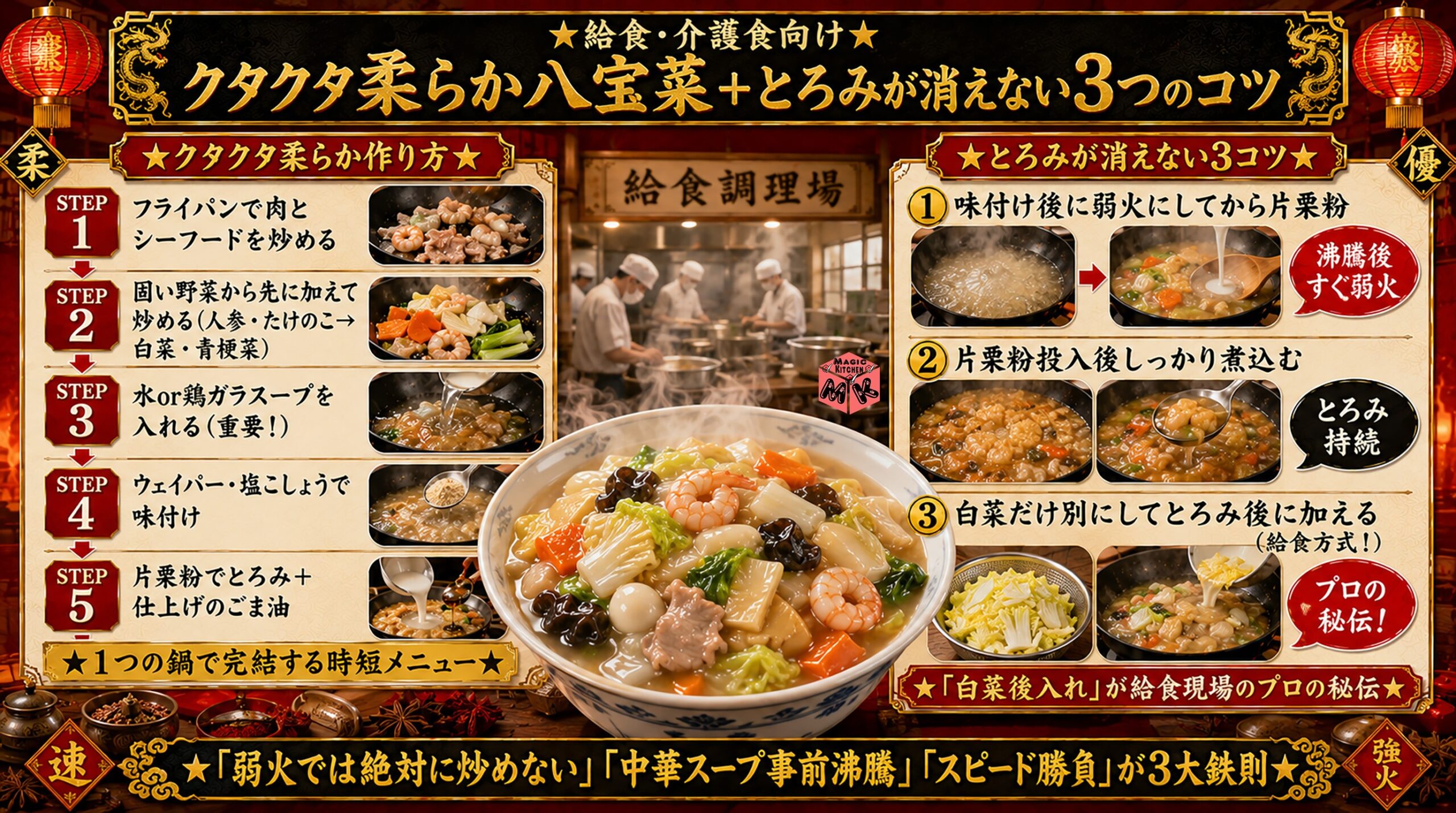 クタクタ柔らか八宝菜の作り方 給食・介護食向け