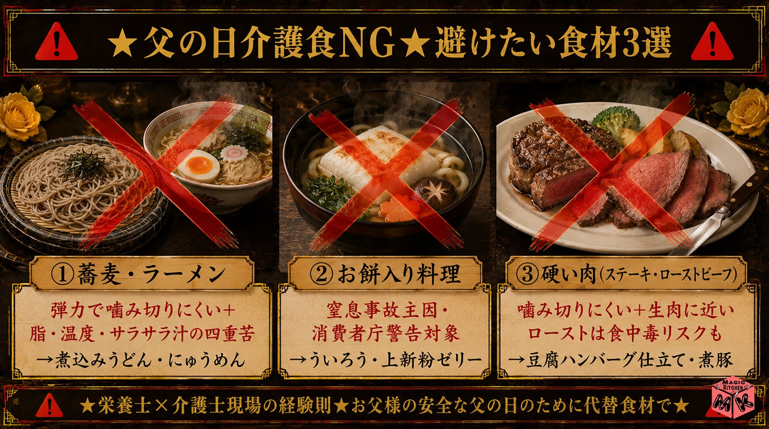 父の日に避けるべきNG食材3選