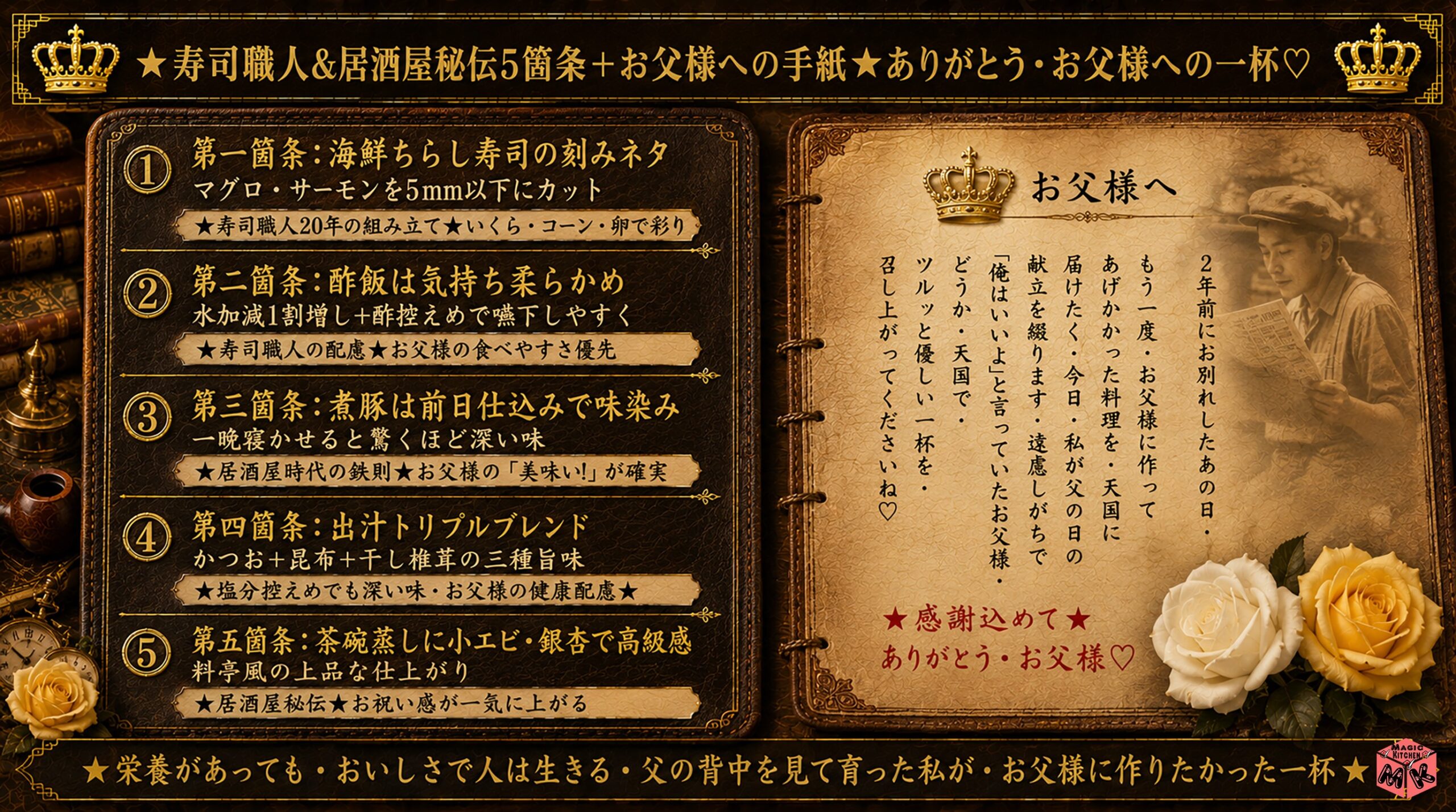 寿司職人×居酒屋経験者の秘伝コーナー