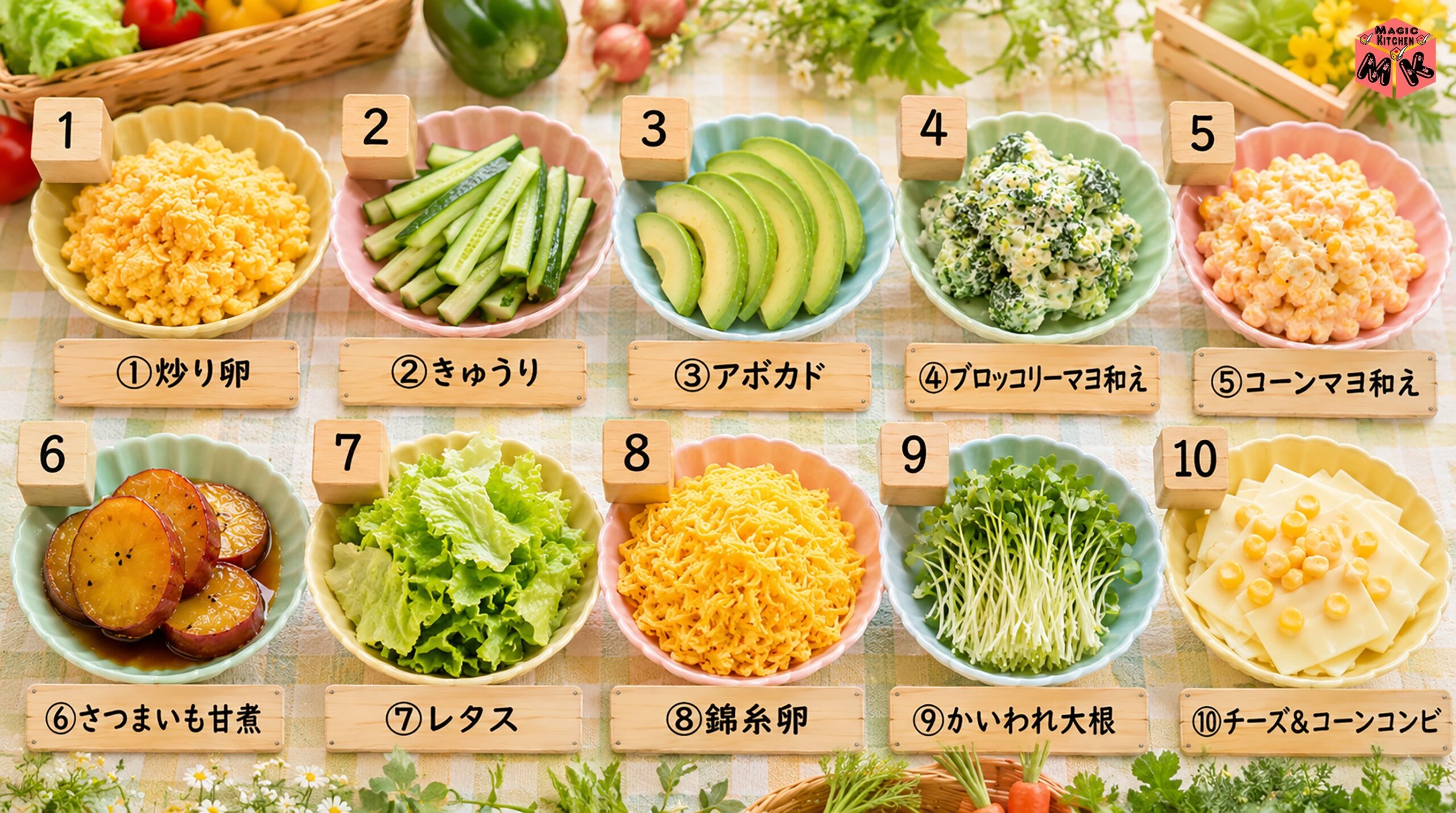子供向け手巻き寿司の野菜・卵10選 炒り卵・きゅうり・ブロッコリーマヨほか