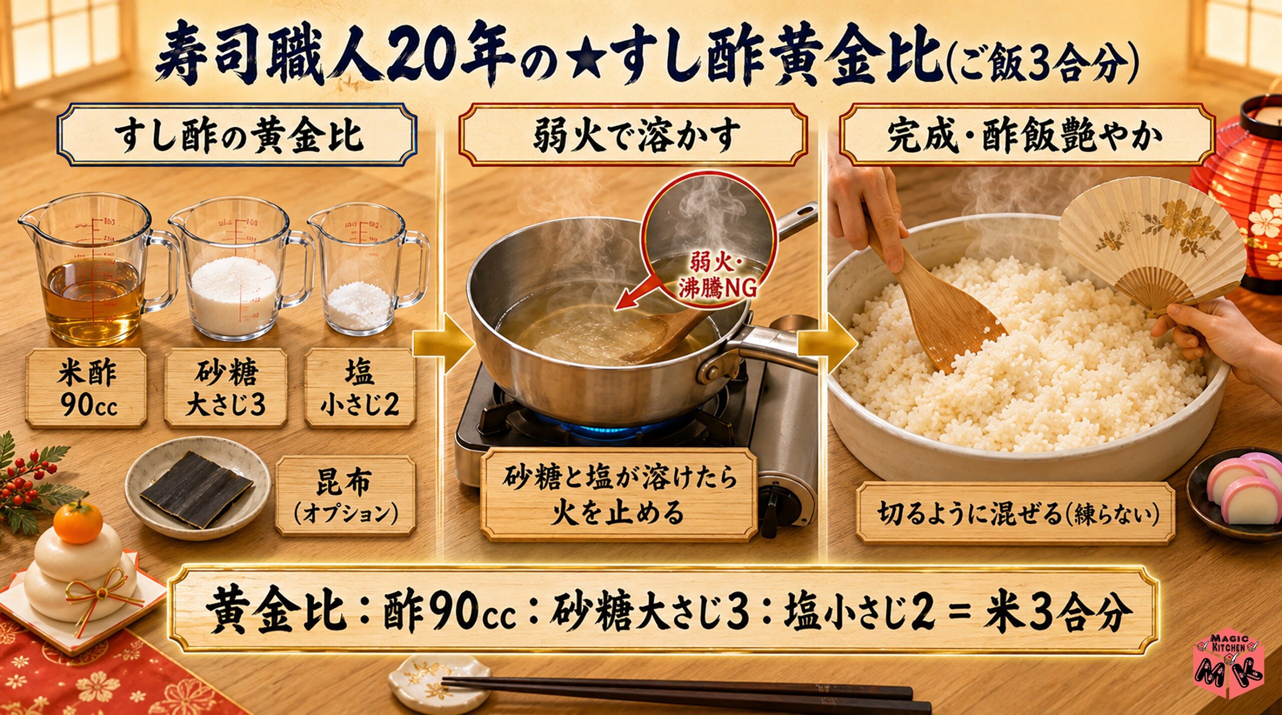 プロのすし酢・酢飯の極秘レシピ