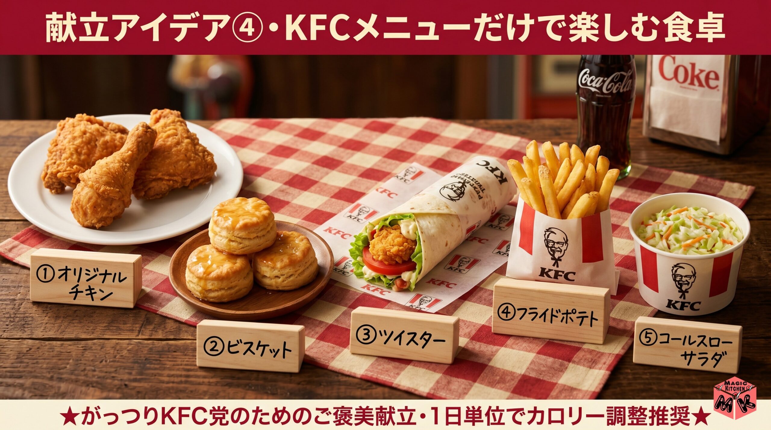 ケンタッキー 献立 ケンタッキーのみ