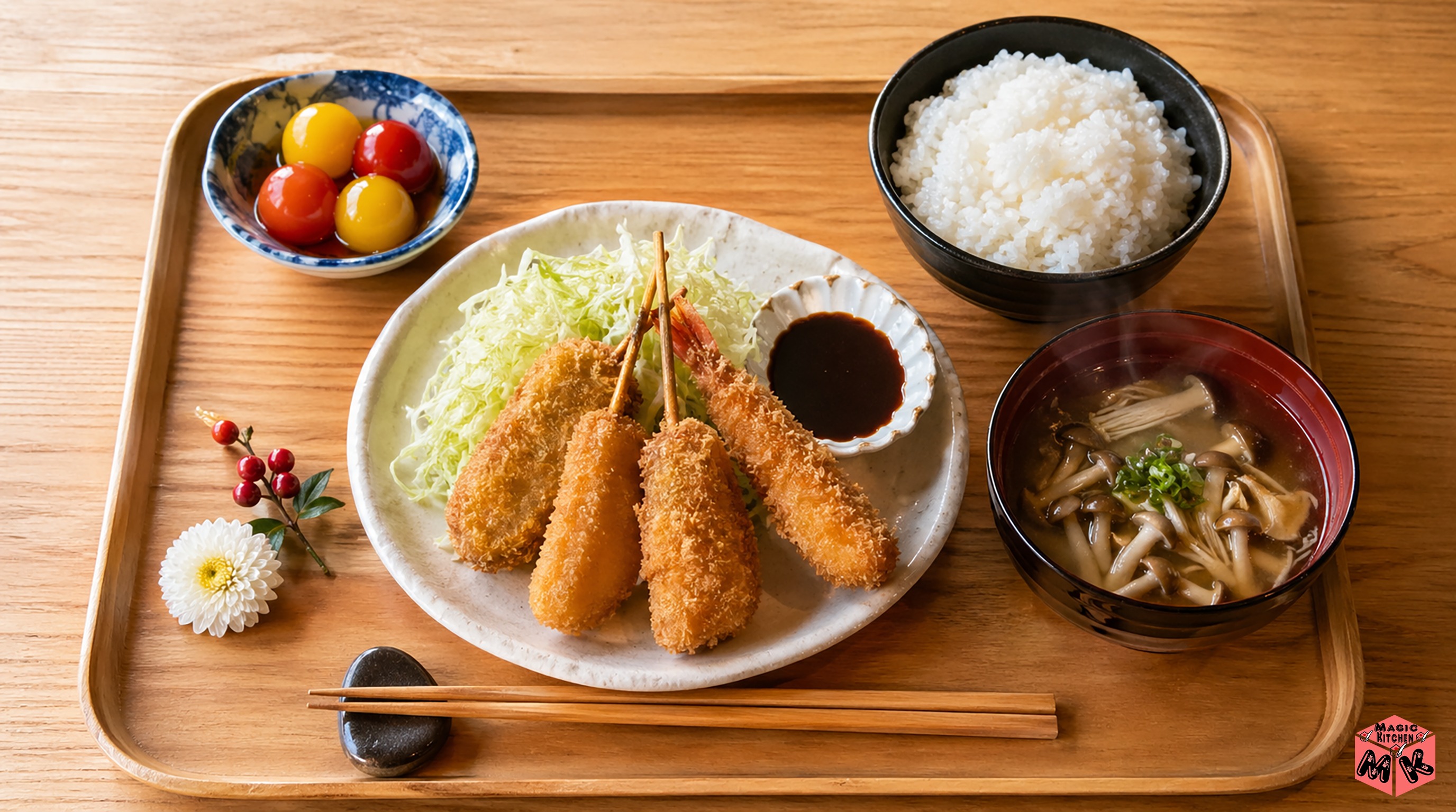 串カツ献立A あっさり和食バランス派