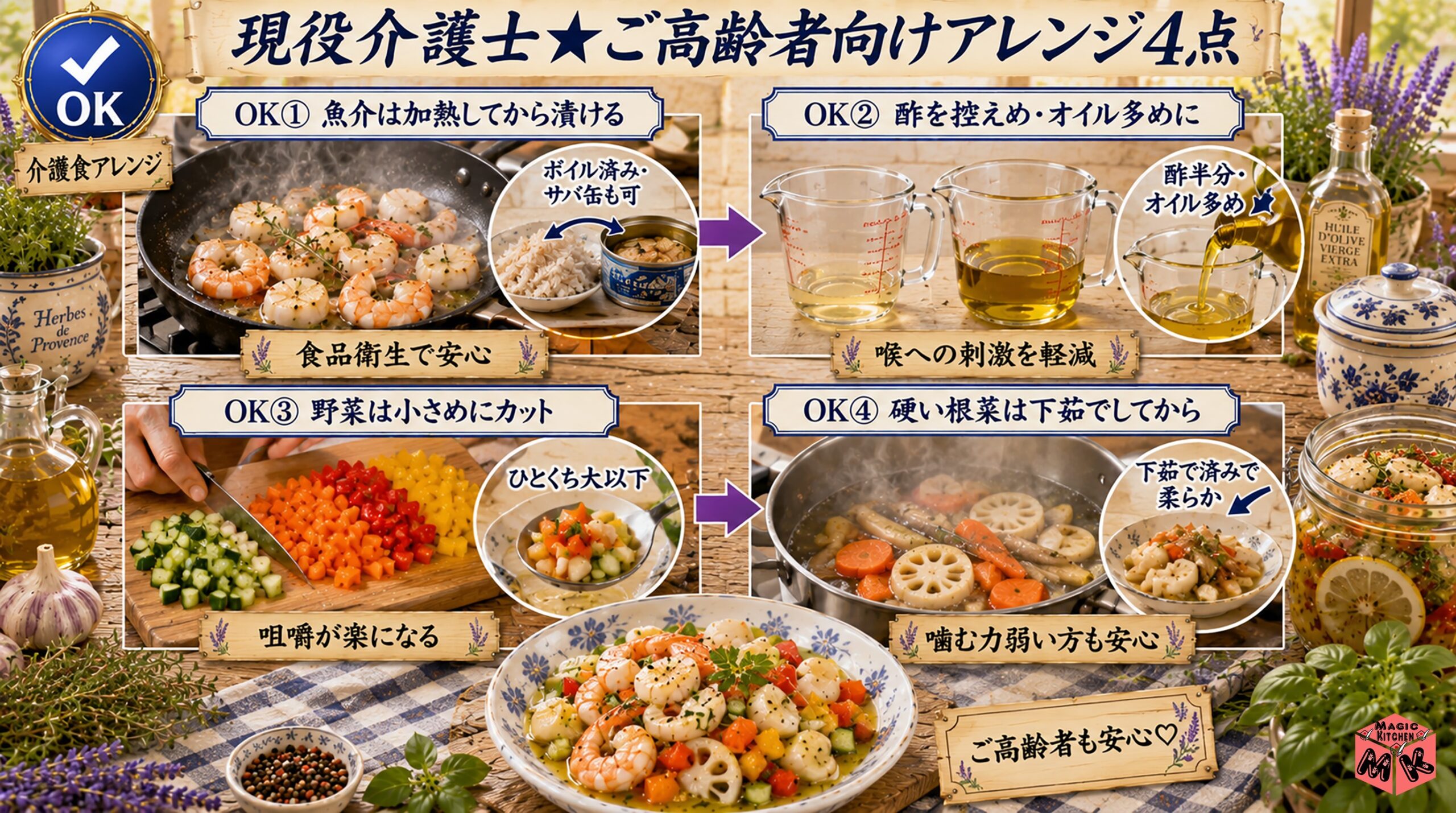 現役介護士・栄養士が伝える高齢者向けマリネアレンジ