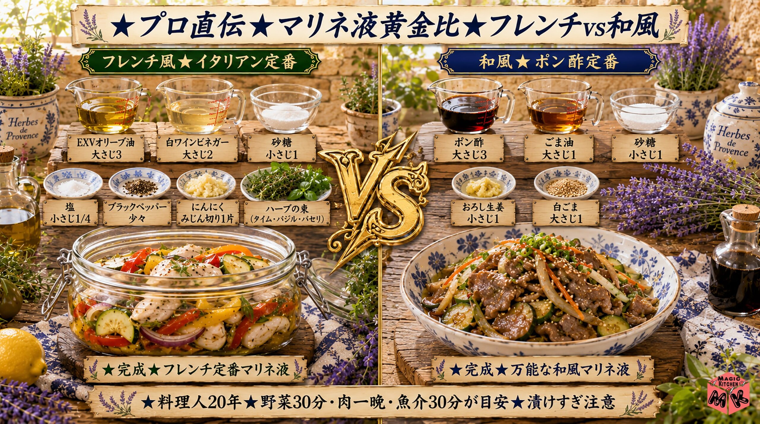 プロのマリネ液レシピ