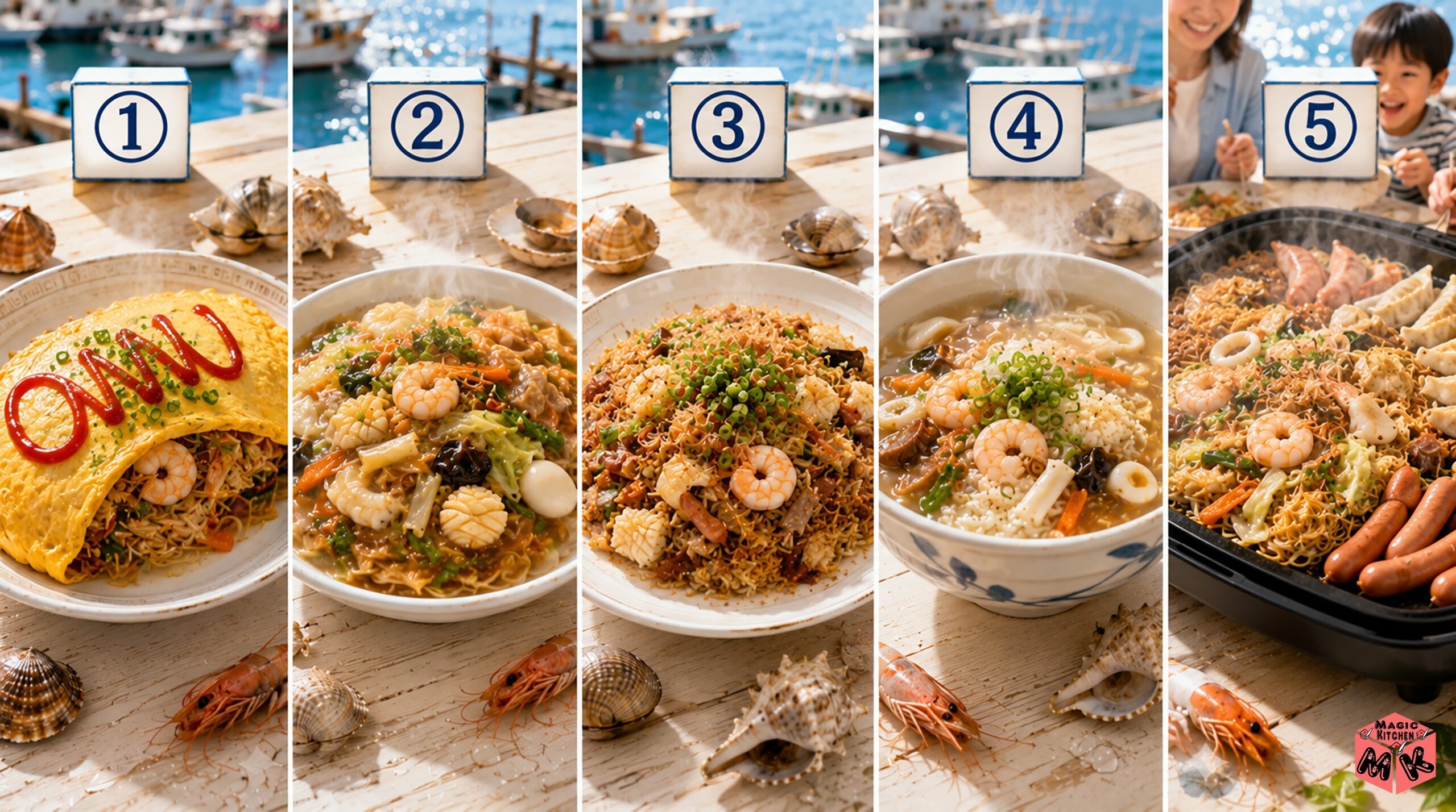 海鮮焼きそばのアレンジ5選