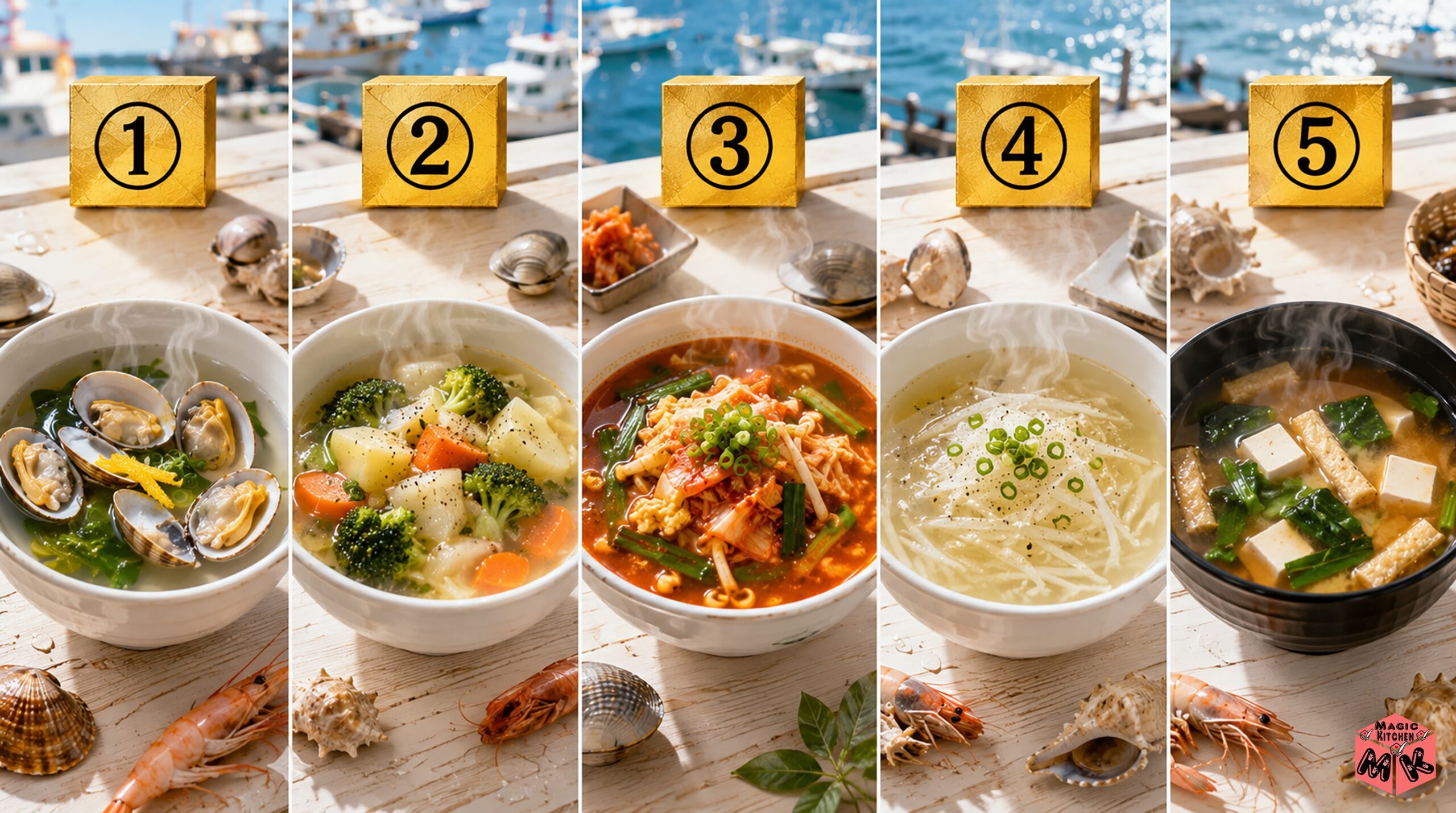 海鮮焼きそばに合う汁物5選