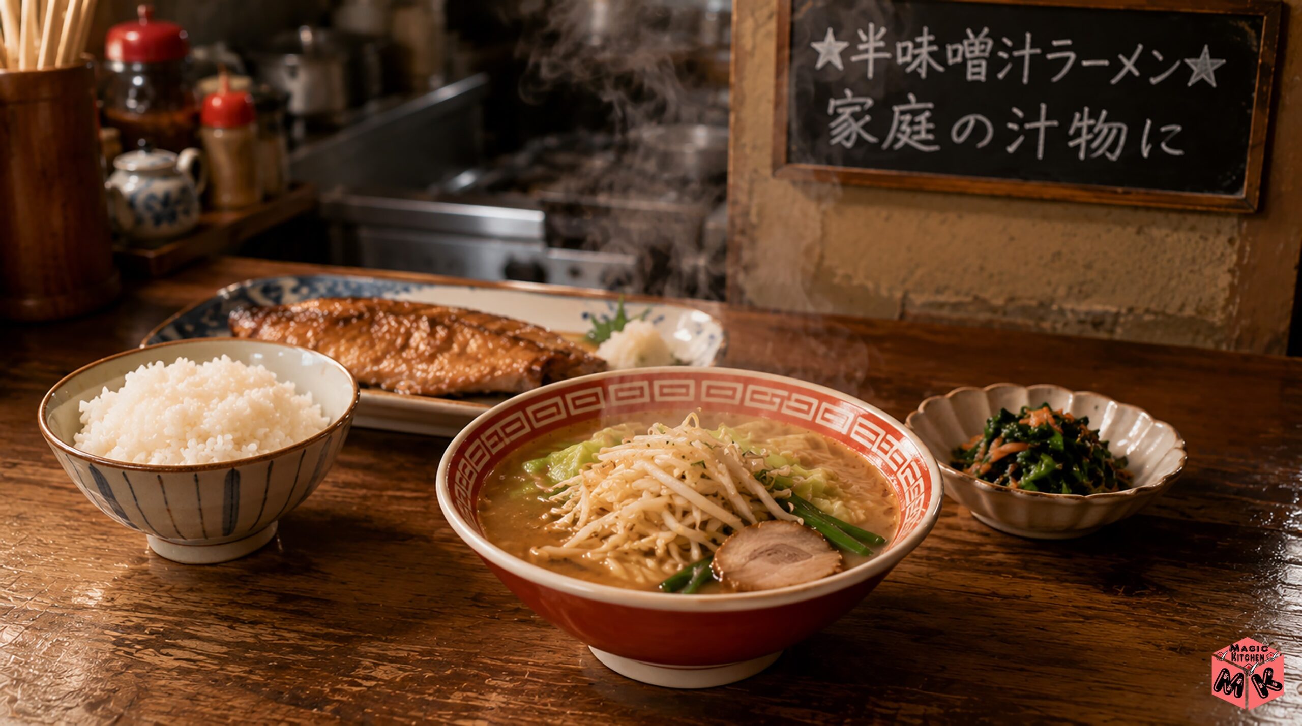 味噌ラーメン 汁物代わり