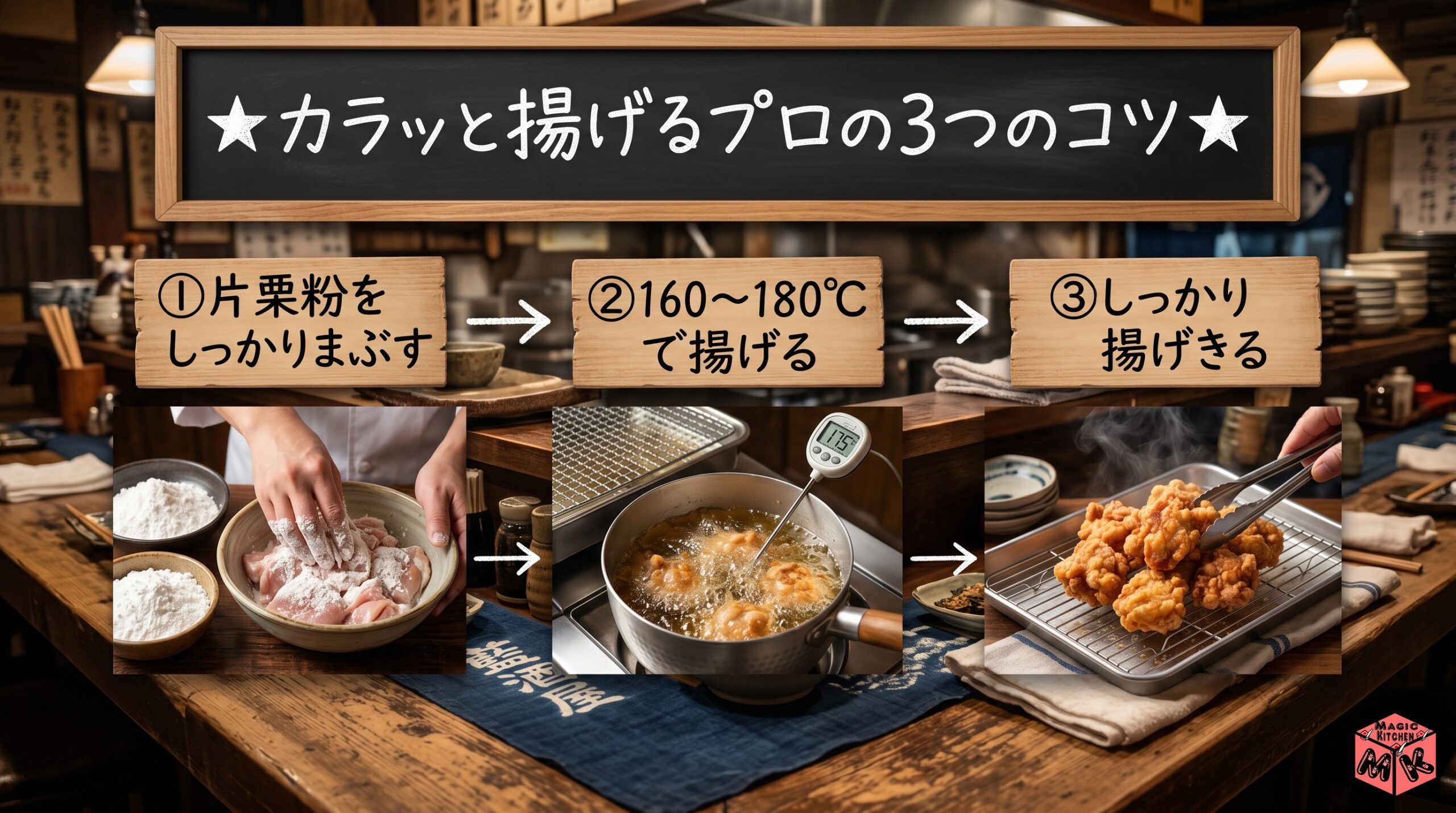 南蛮漬けの揚げ方のコツ