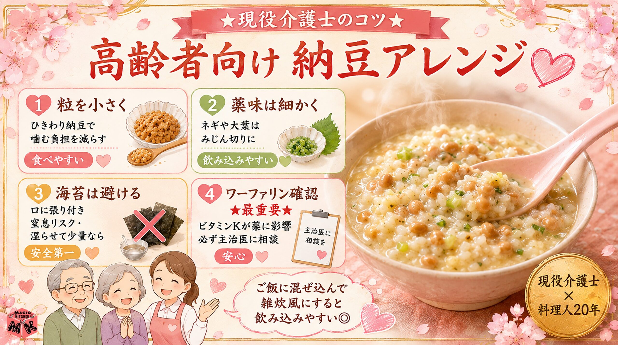 高齢者向けの納豆アレンジ