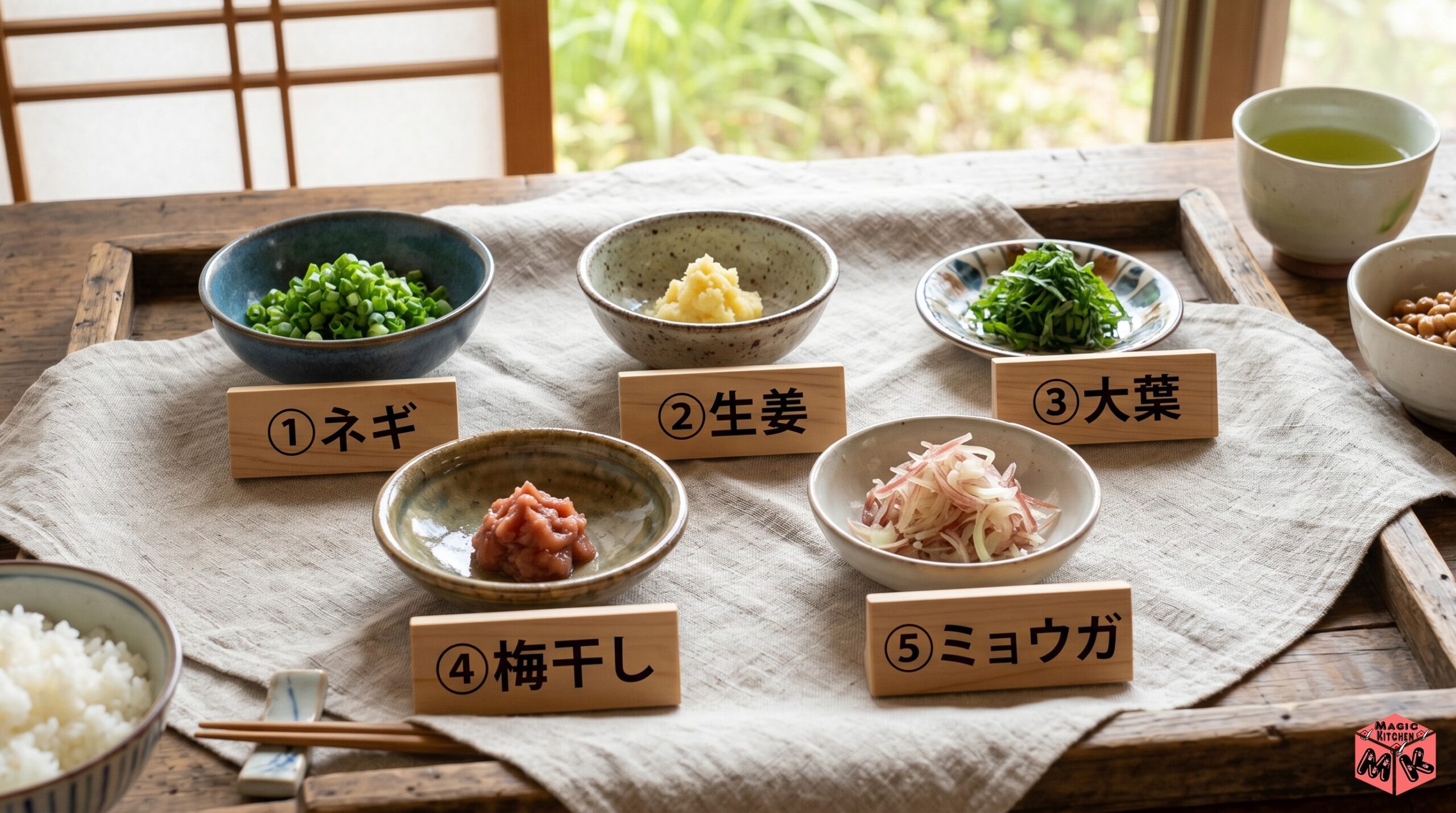 納豆の薬味トッピング 1〜5