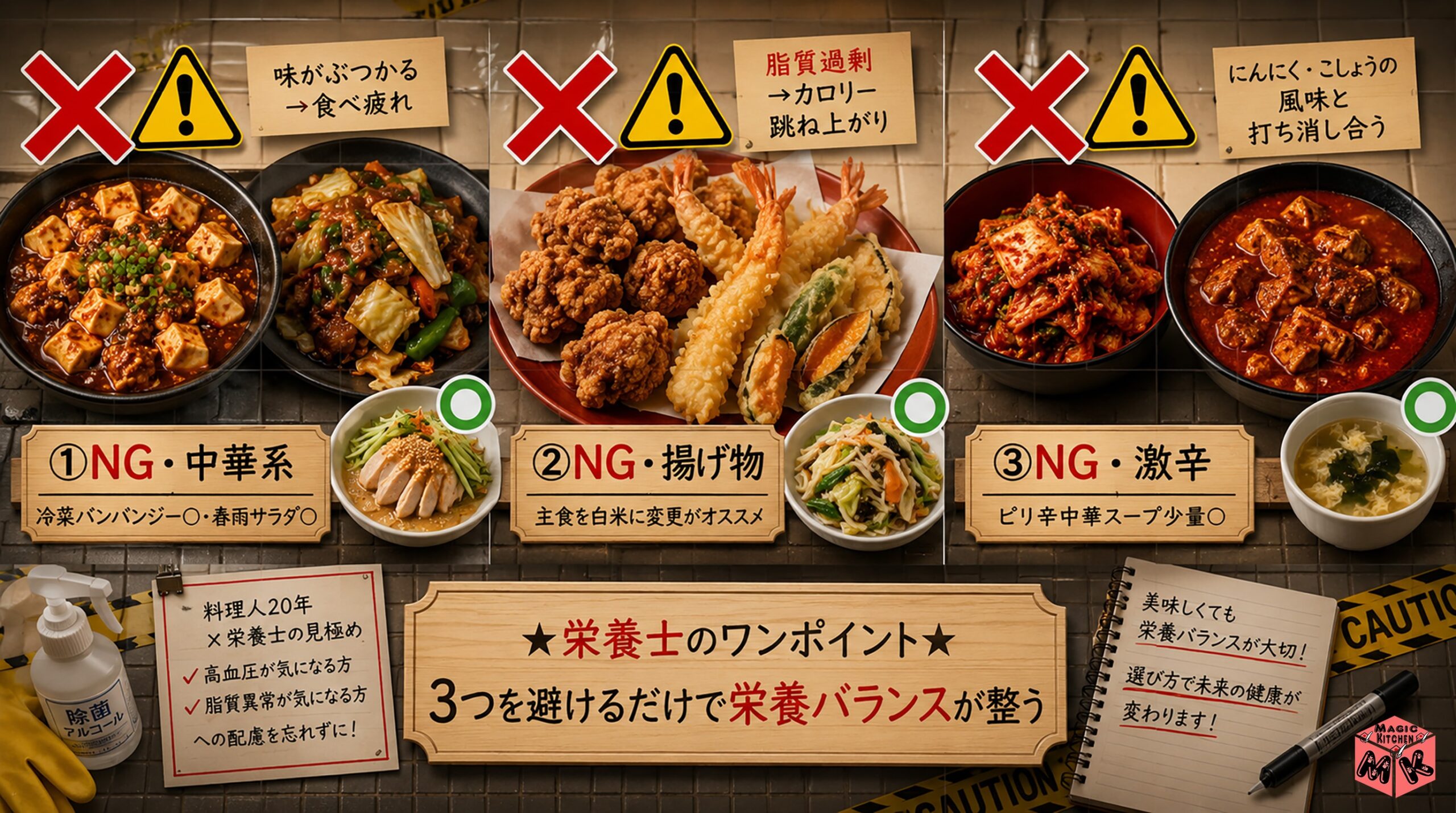 ネギ塩豚丼に避けたいNG副菜3選