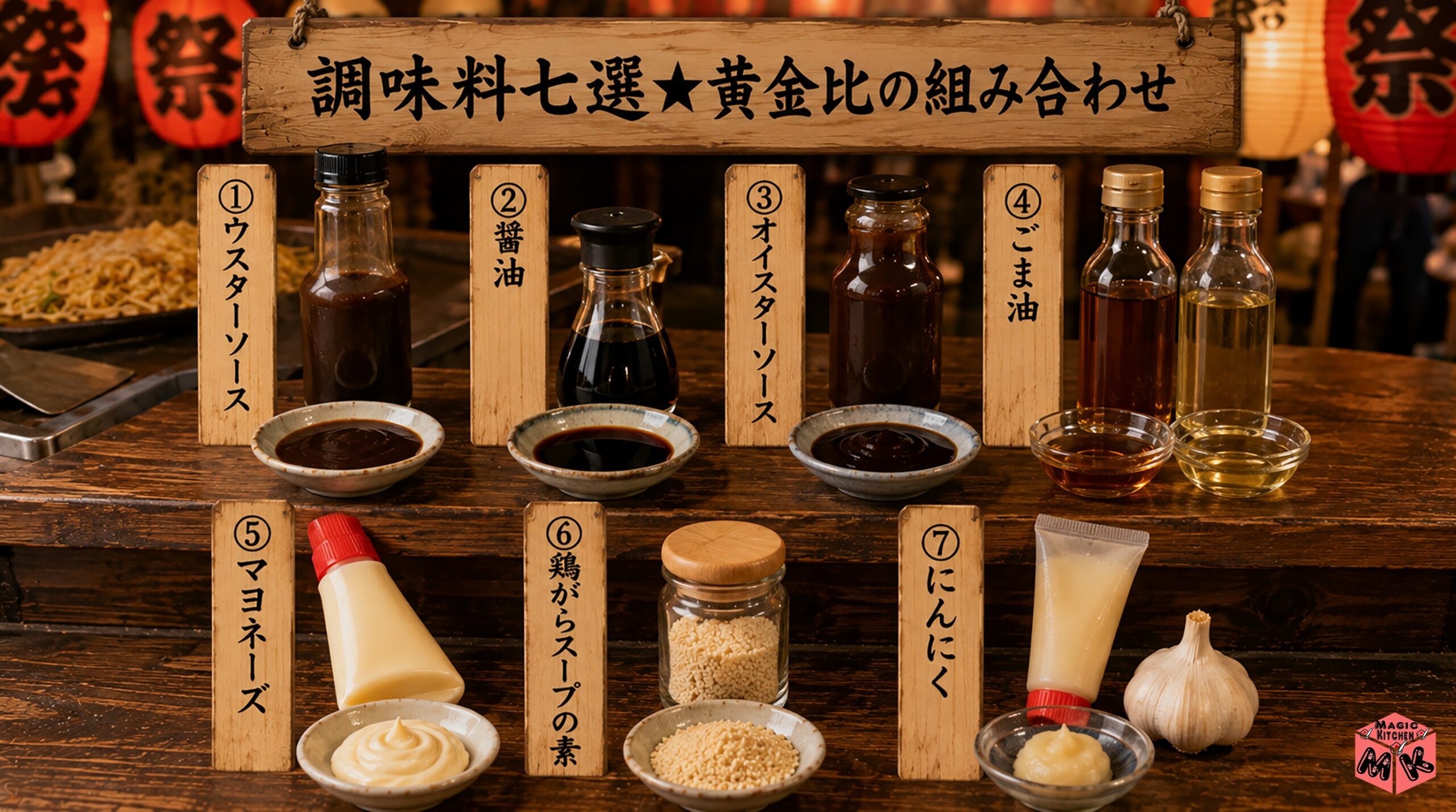 具なし焼きそばの調味料7選・黄金比