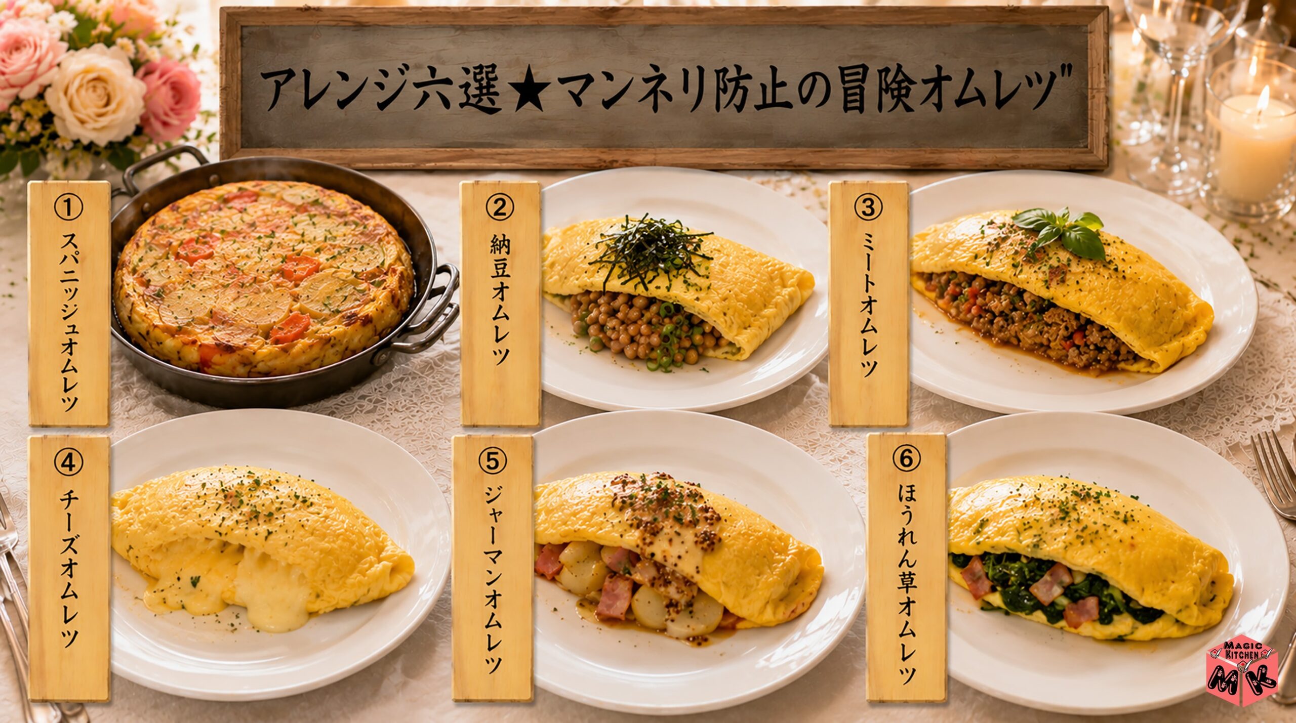 オムレツの具材アレンジ6選
