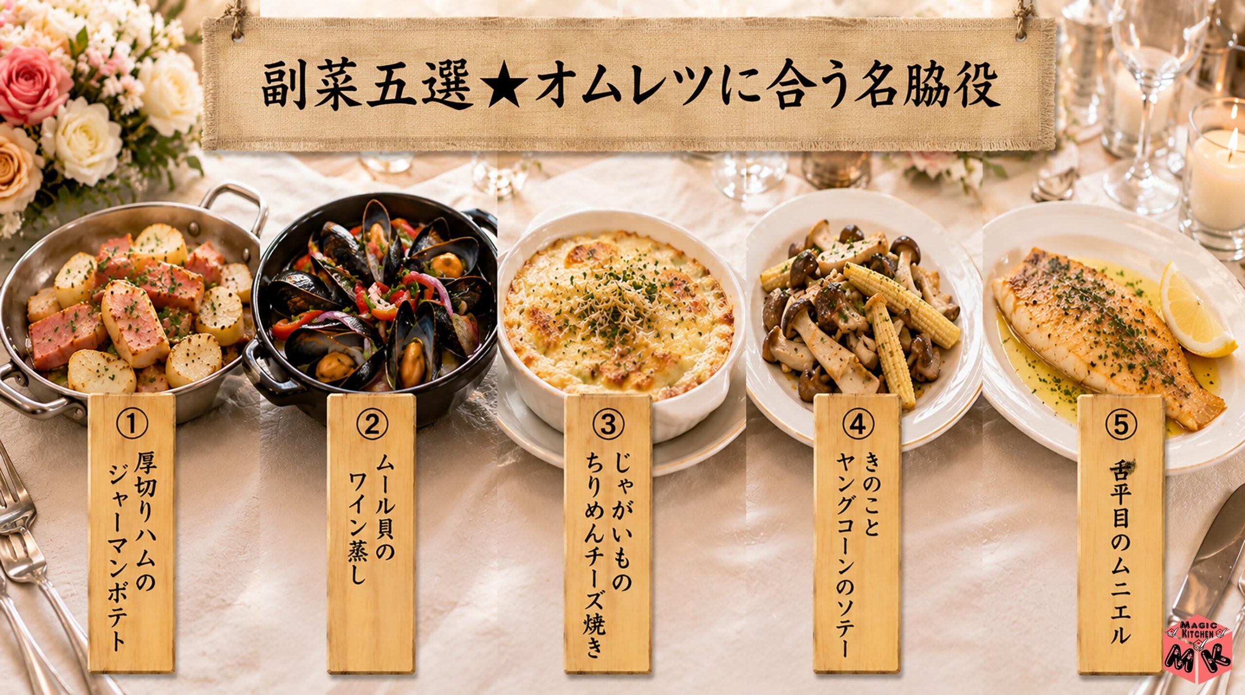 オムレツに合う副菜5選