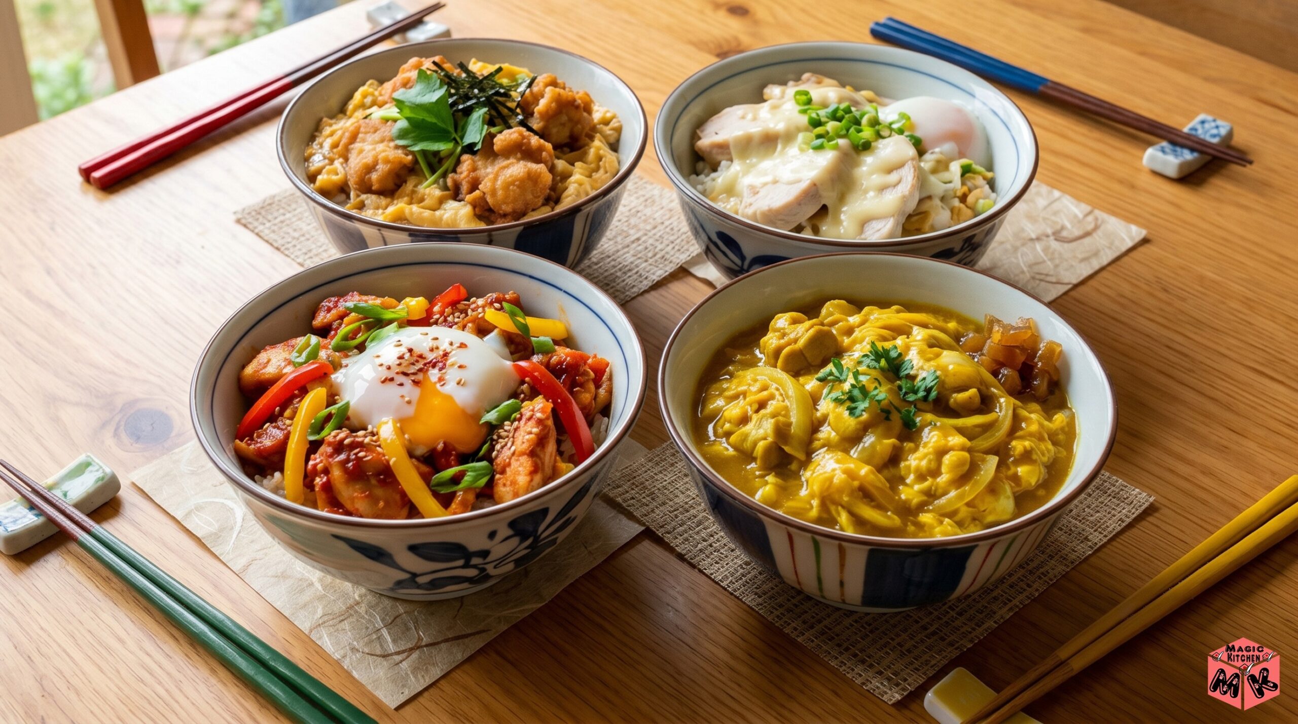 親子丼のアレンジ12種・唐揚げミルクヘルシー焼き鳥