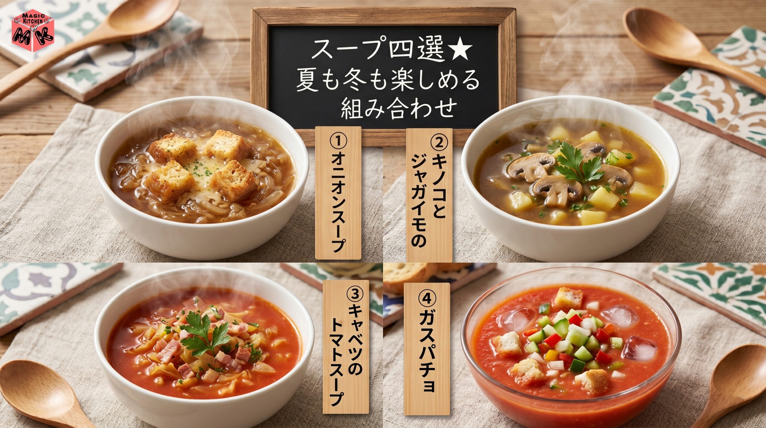 パエリア 献立 スープ