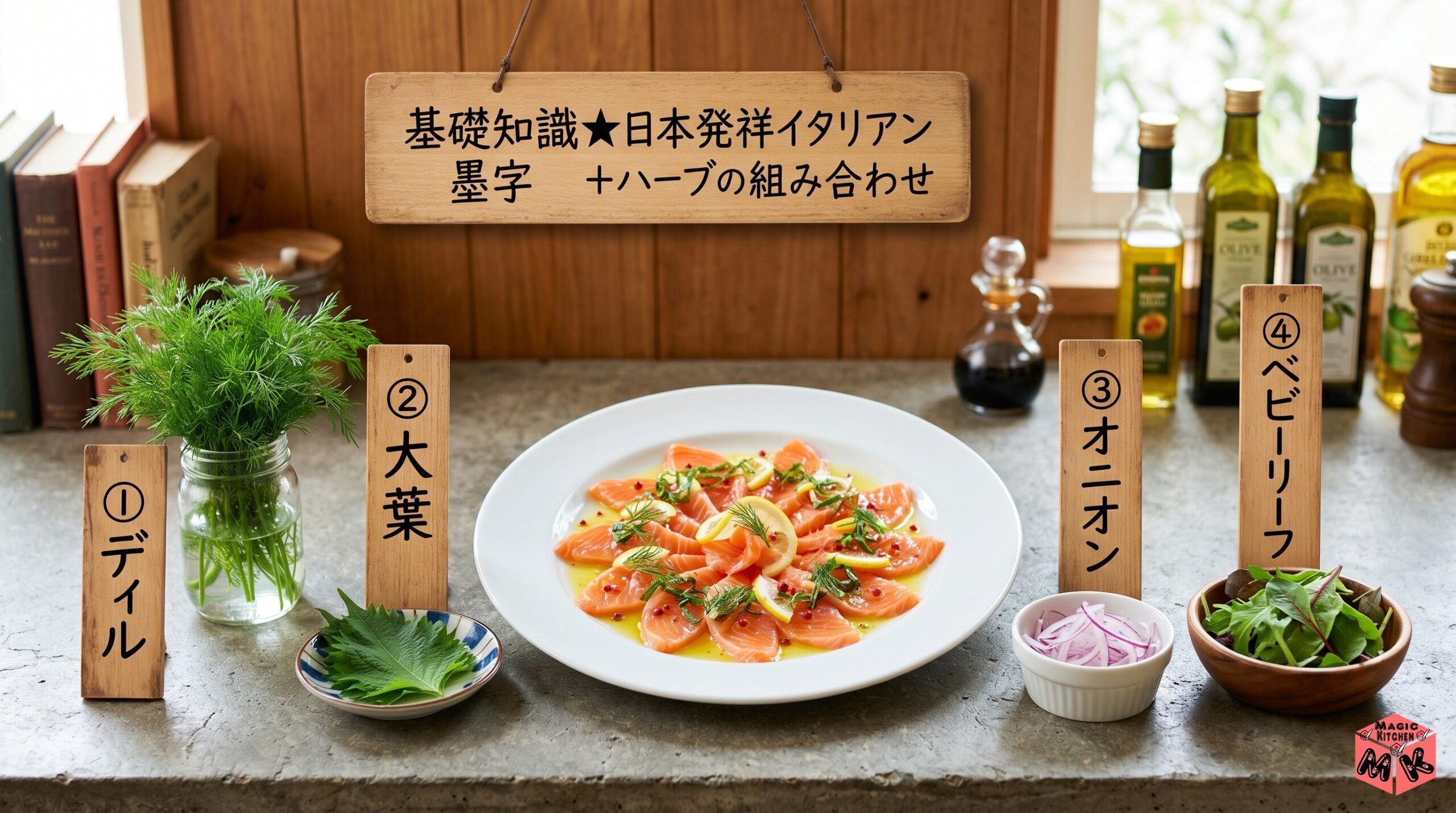 サーモンカルパッチョの基礎知識★日本発祥イタリアン+ハーブの組み合わせ