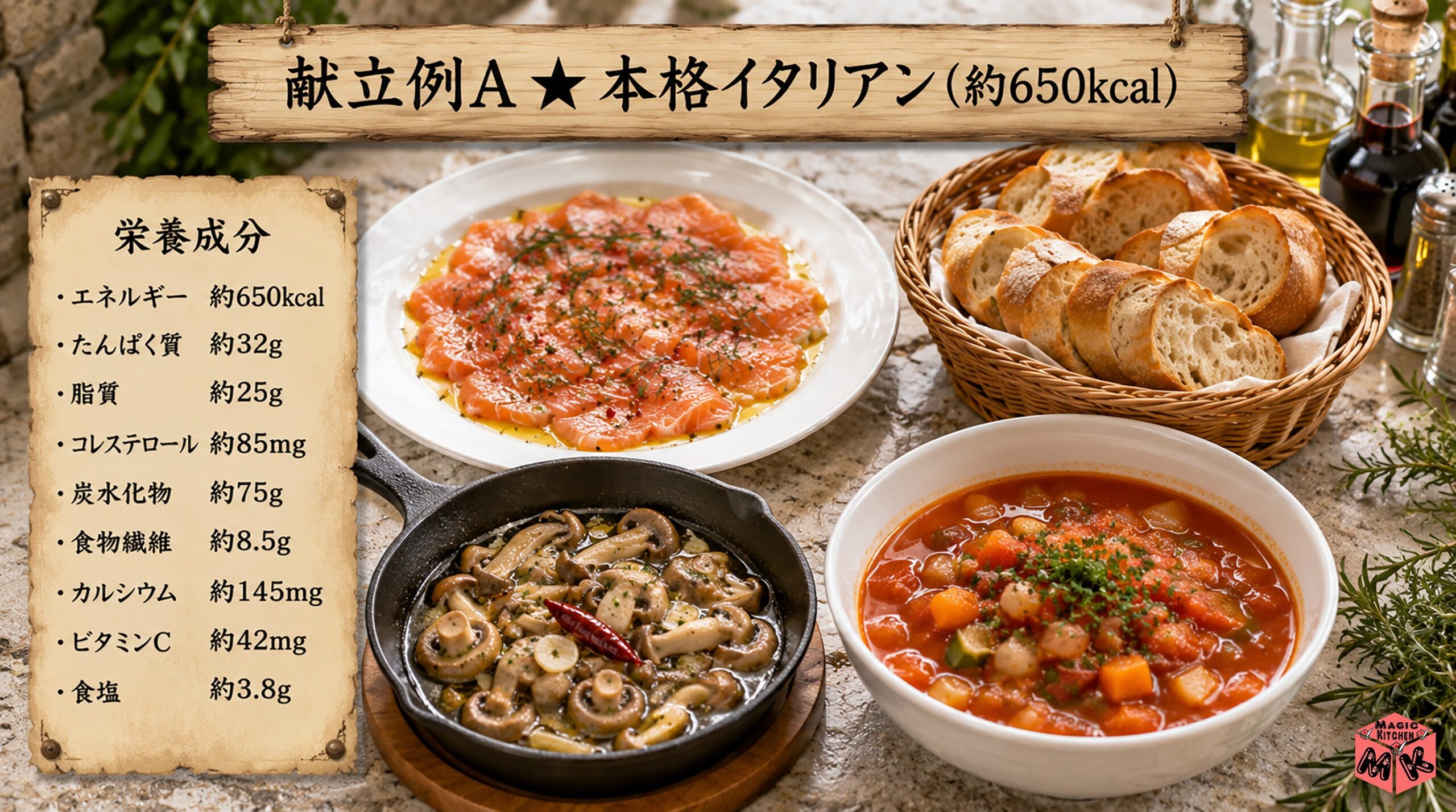 献立例A★本格イタリアン
