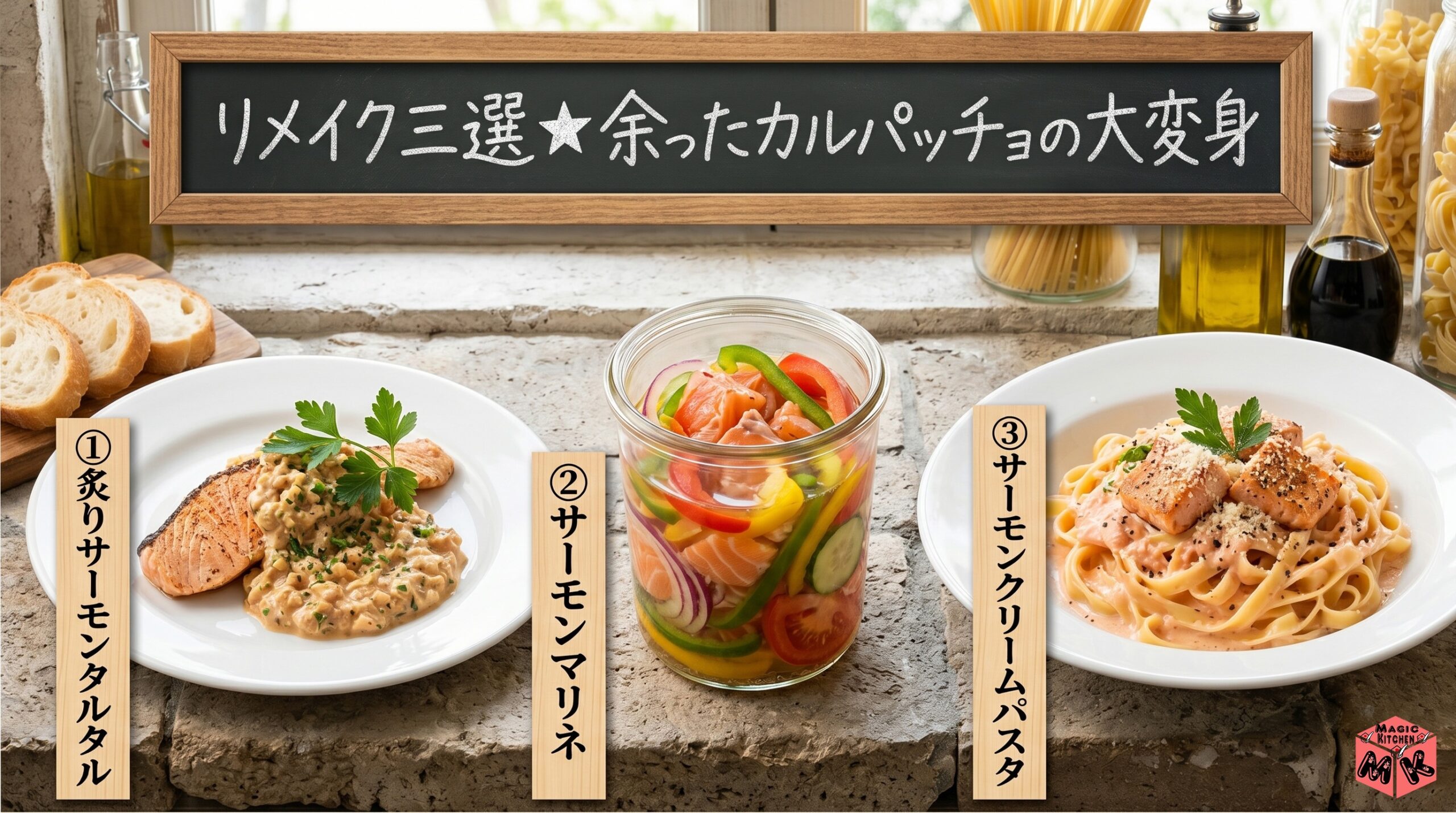 サーモンカルパッチョのリメイクレシピ3選