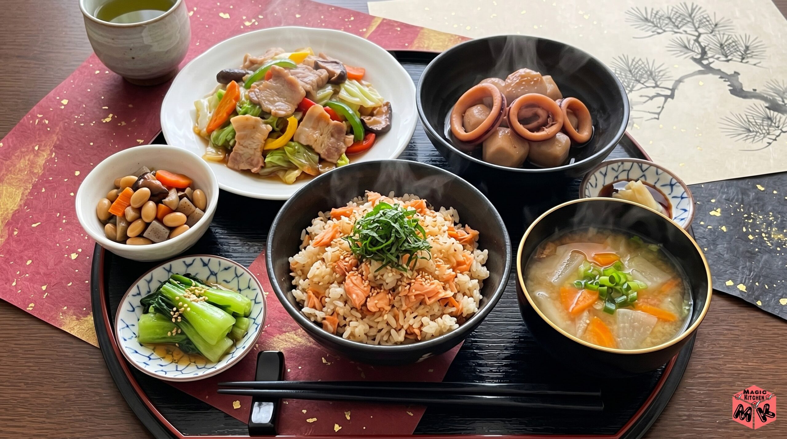 フッくんの店メニュー献立例B 中華折衷