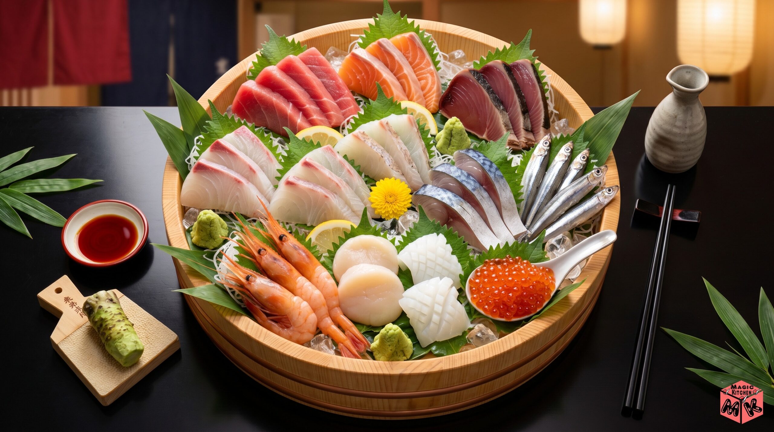 刺身にできる魚介類の種類・マグロサーモンイカタコ