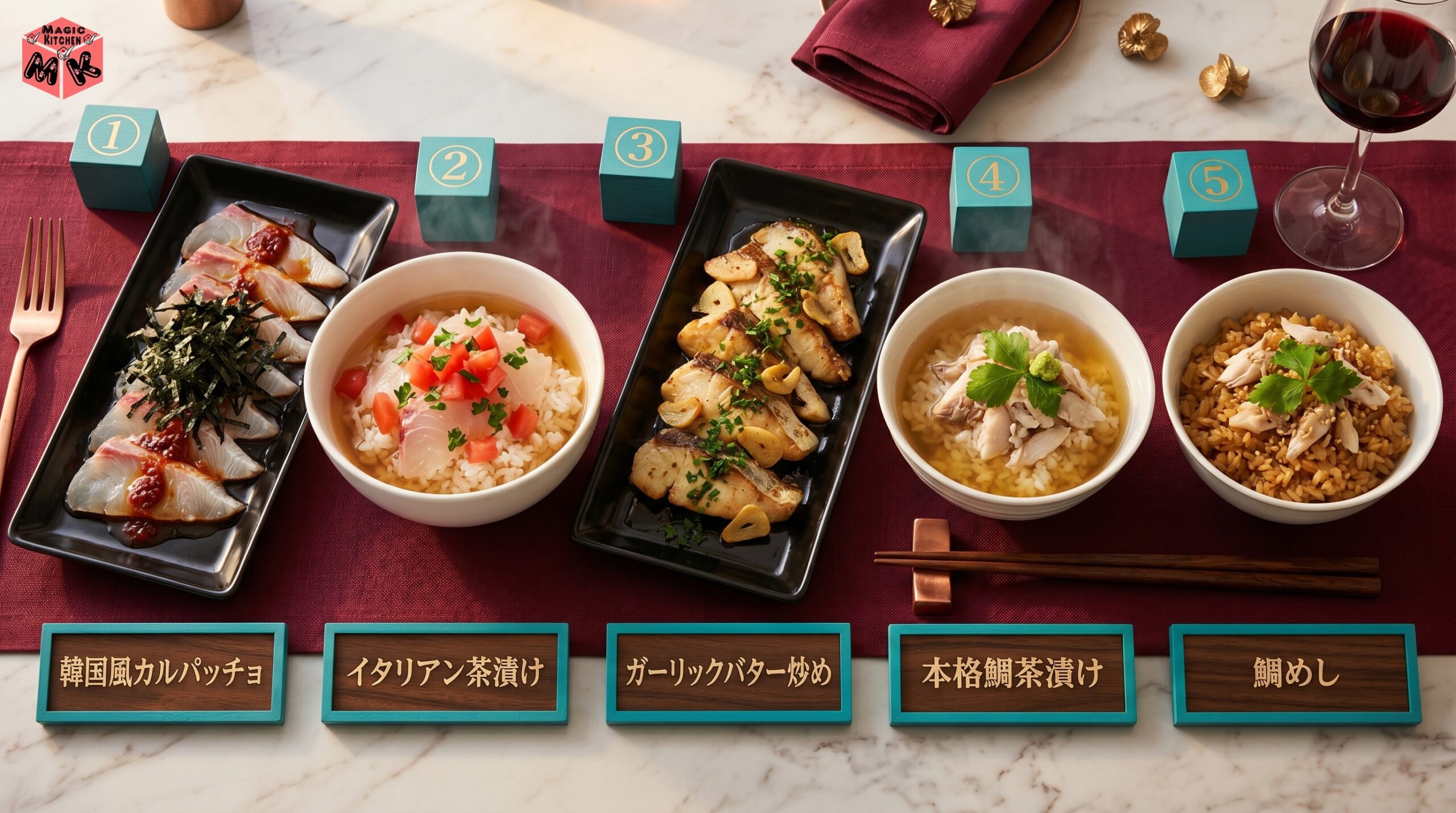 鯛のカルパッチョのアレンジ5選 おしゃれ変化球