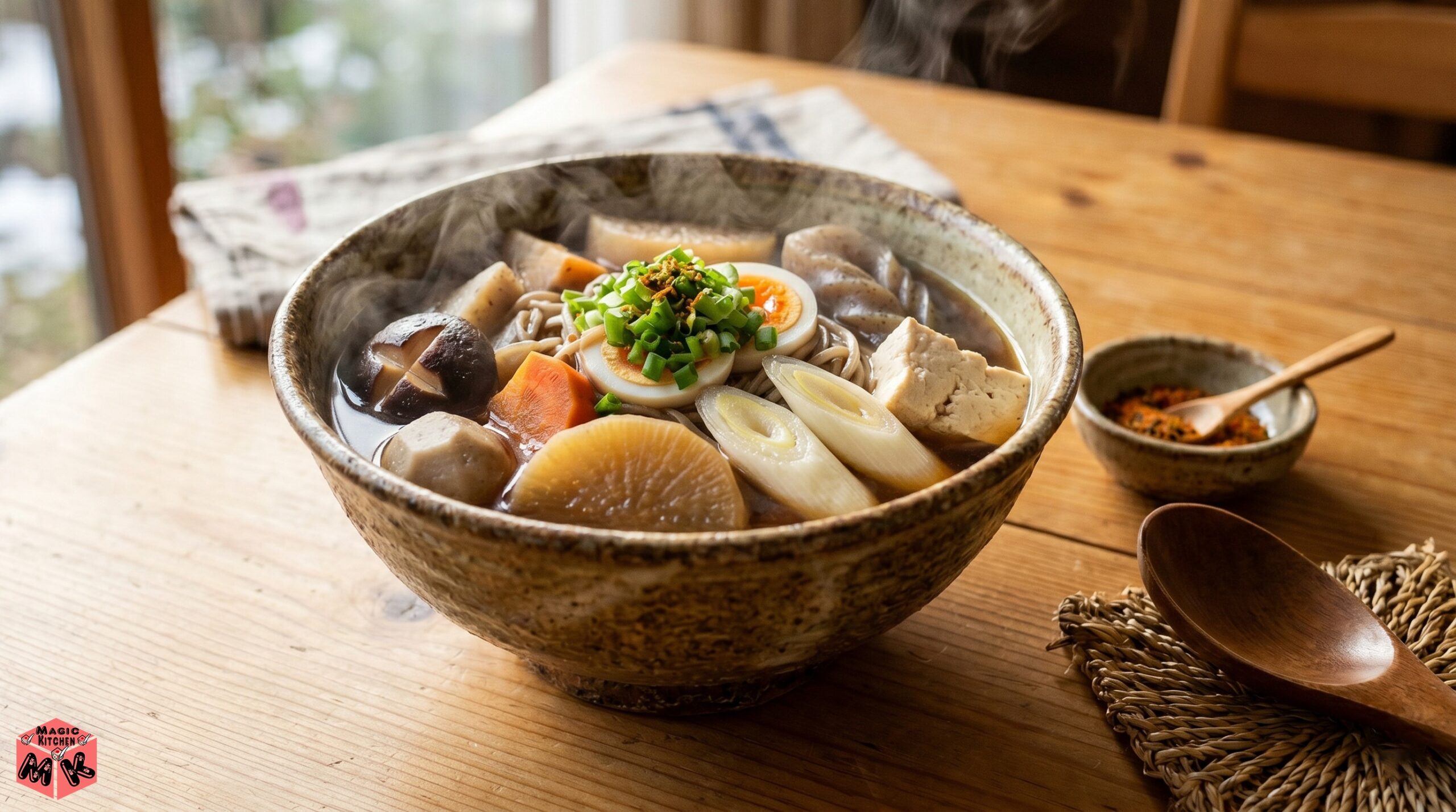 温かいそばの組み合わせ・けんちんそば