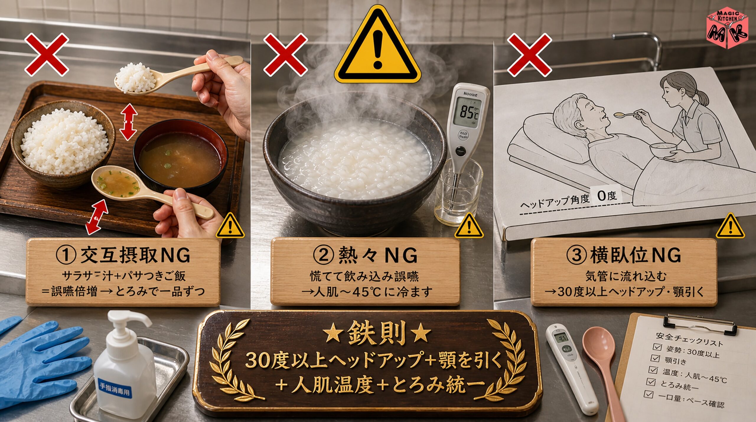 主食を提供する時の要注意NG行動3選