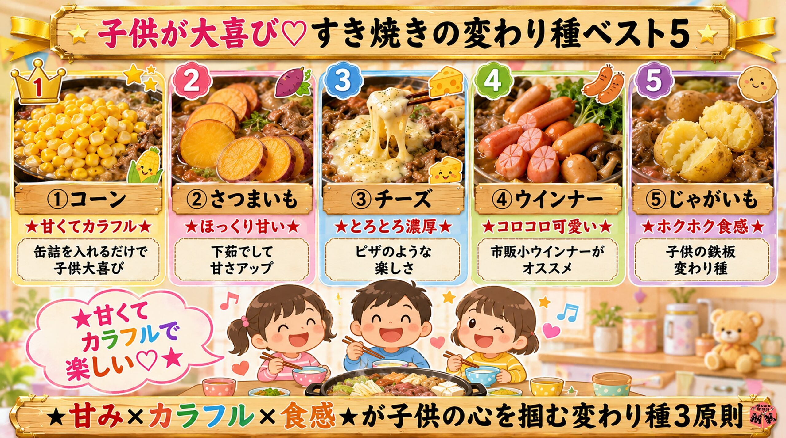 子供が大喜び★すき焼きの変わり種ベスト5