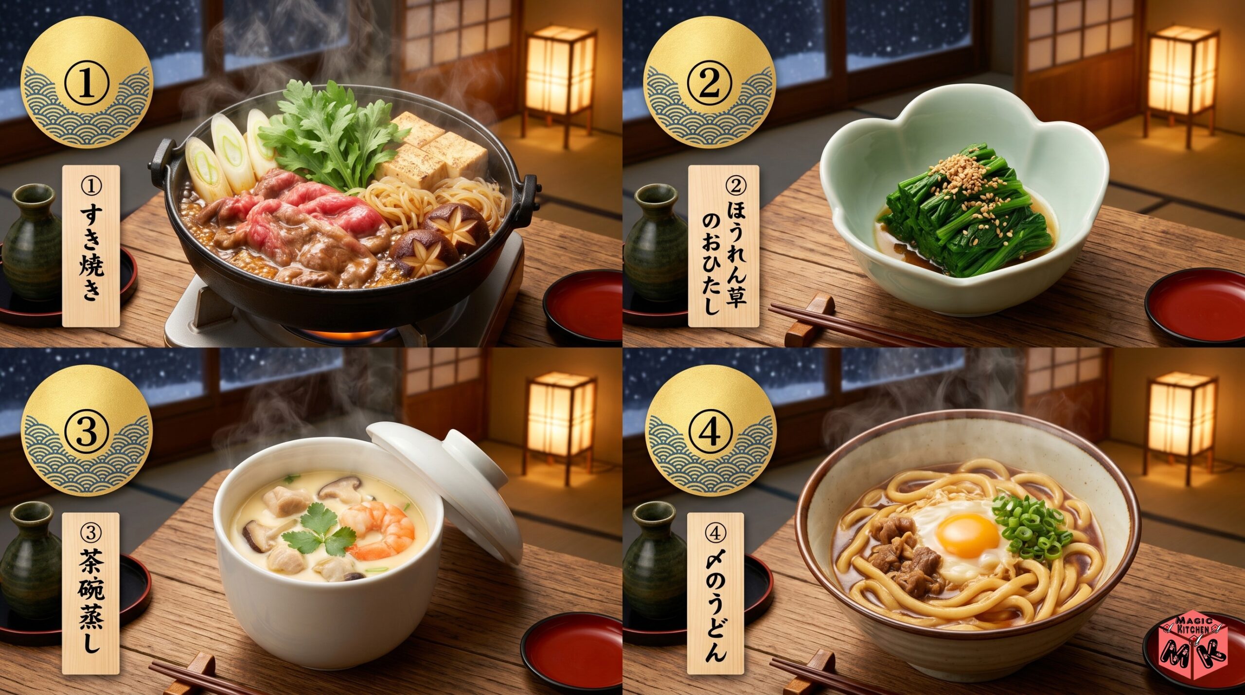 献立B★うどん〆型