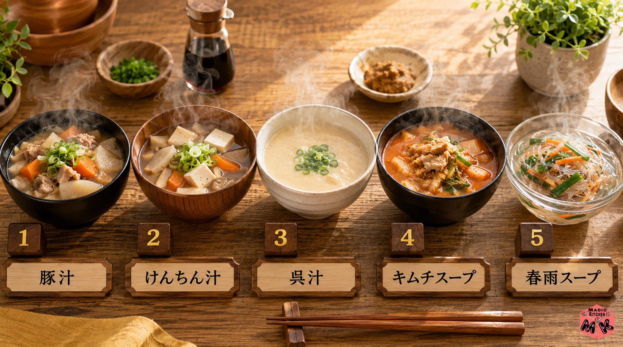 卵焼きに合うスープ汁物5選 豚汁・けんちん汁・呉汁ほか