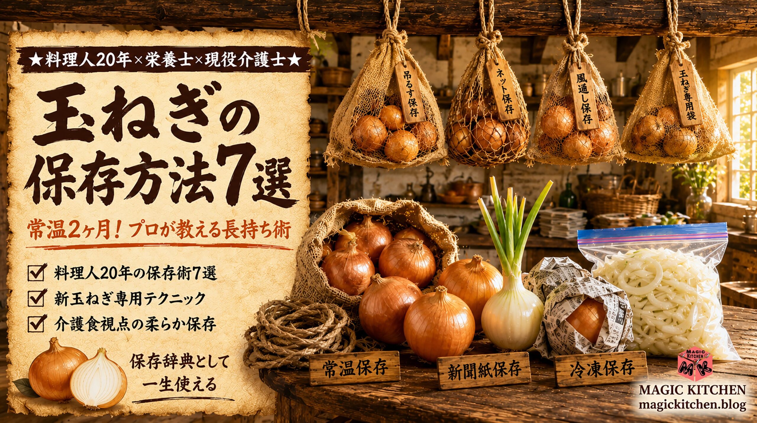玉ねぎの保存方法7選 2ヶ月長持ちさせるコツを料理人×栄養士が解説