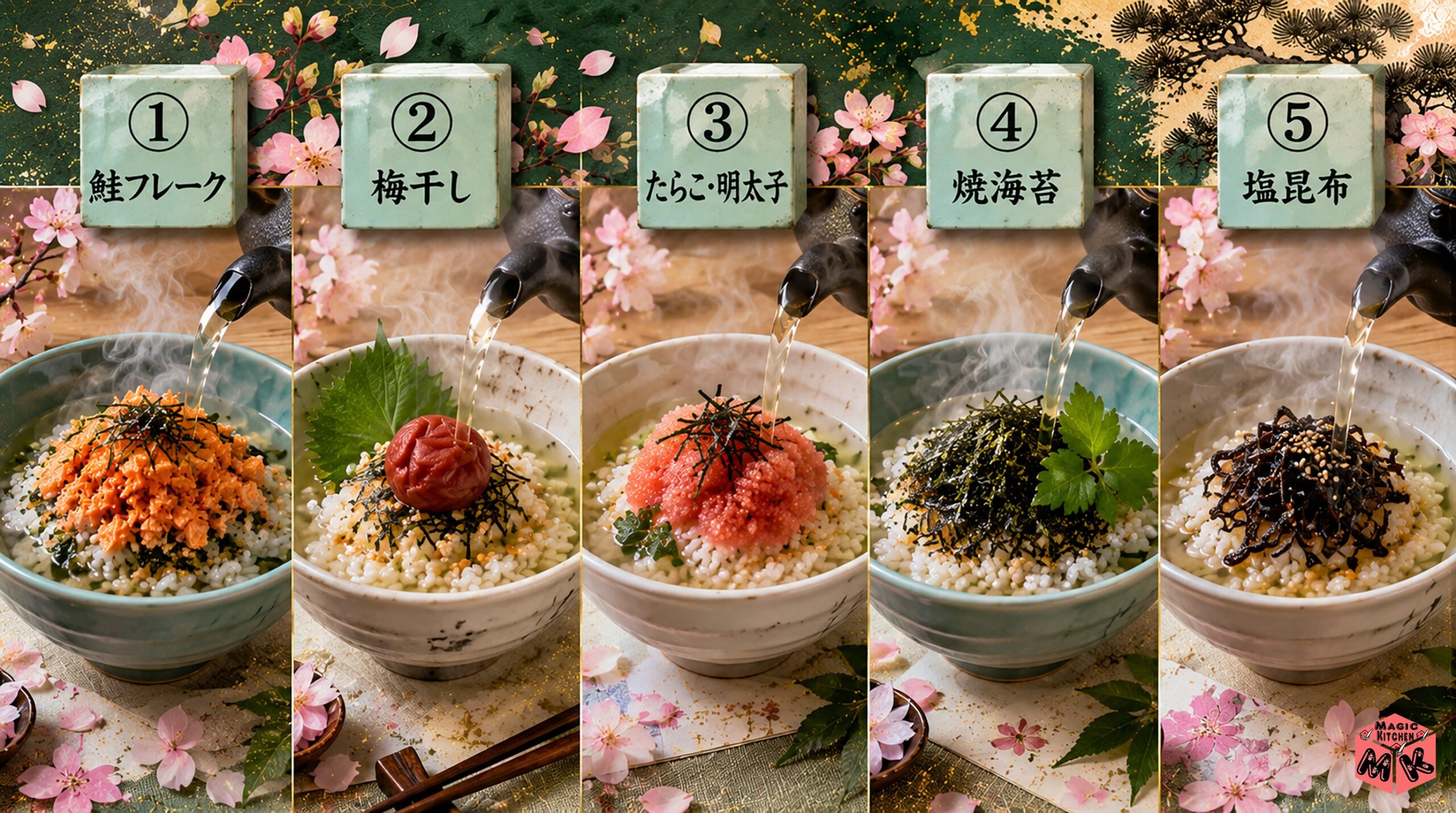 お茶漬けの定番具材5選