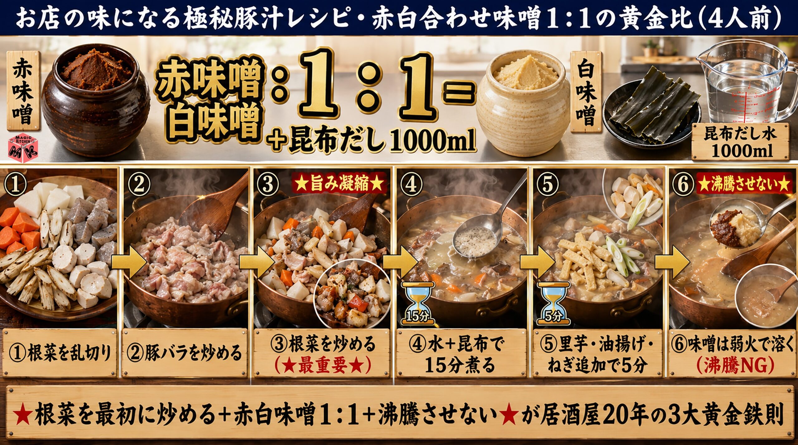 極秘豚汁レシピ