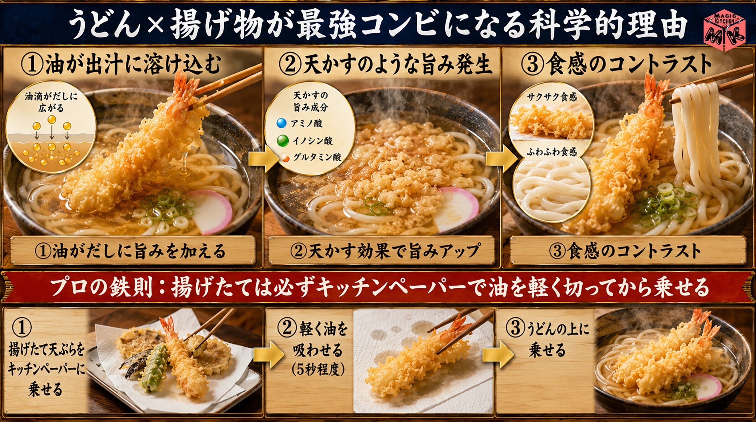 うどん×天ぷらの黄金組み合わせ