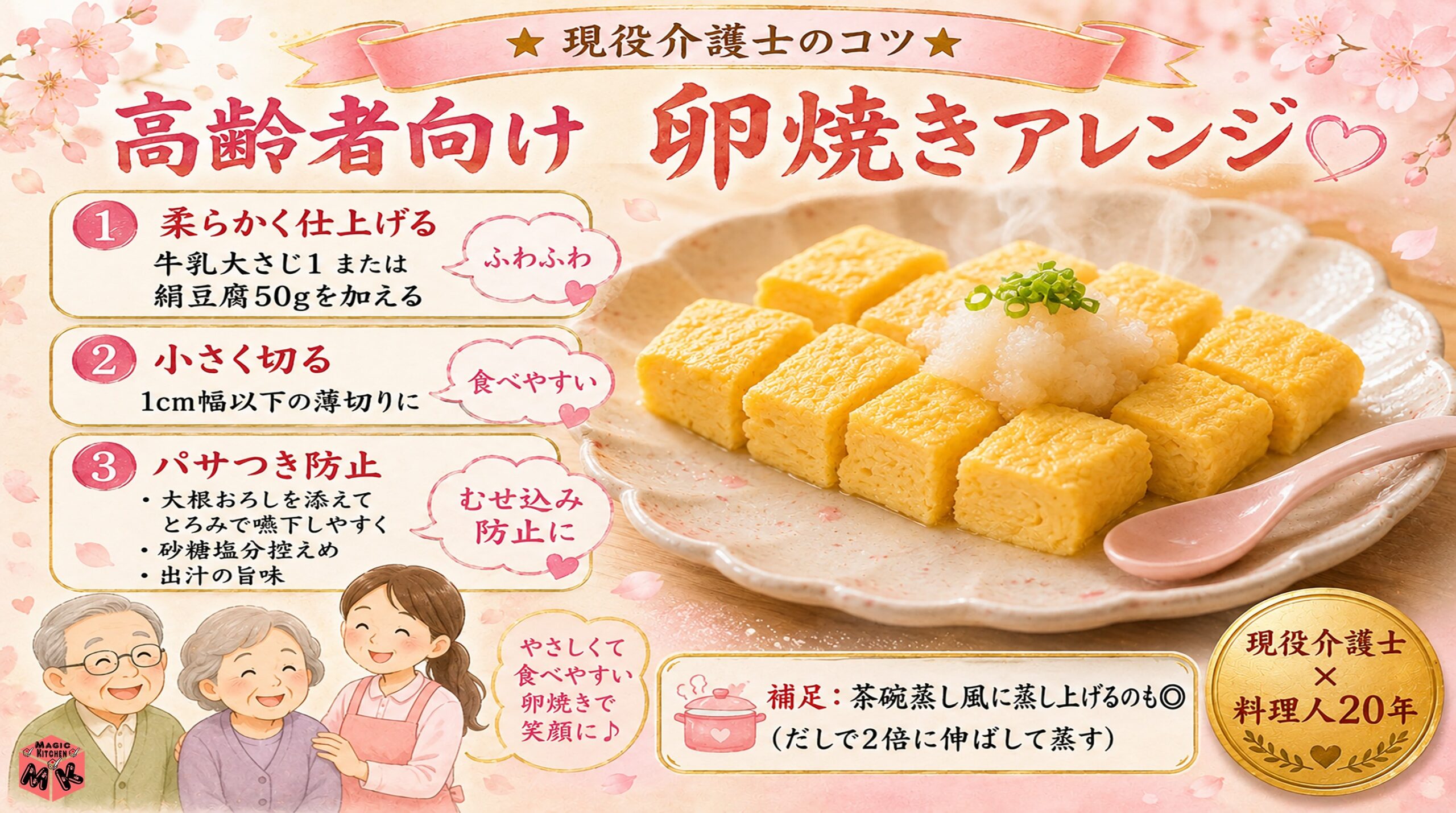 高齢者向けの卵焼きアレンジ