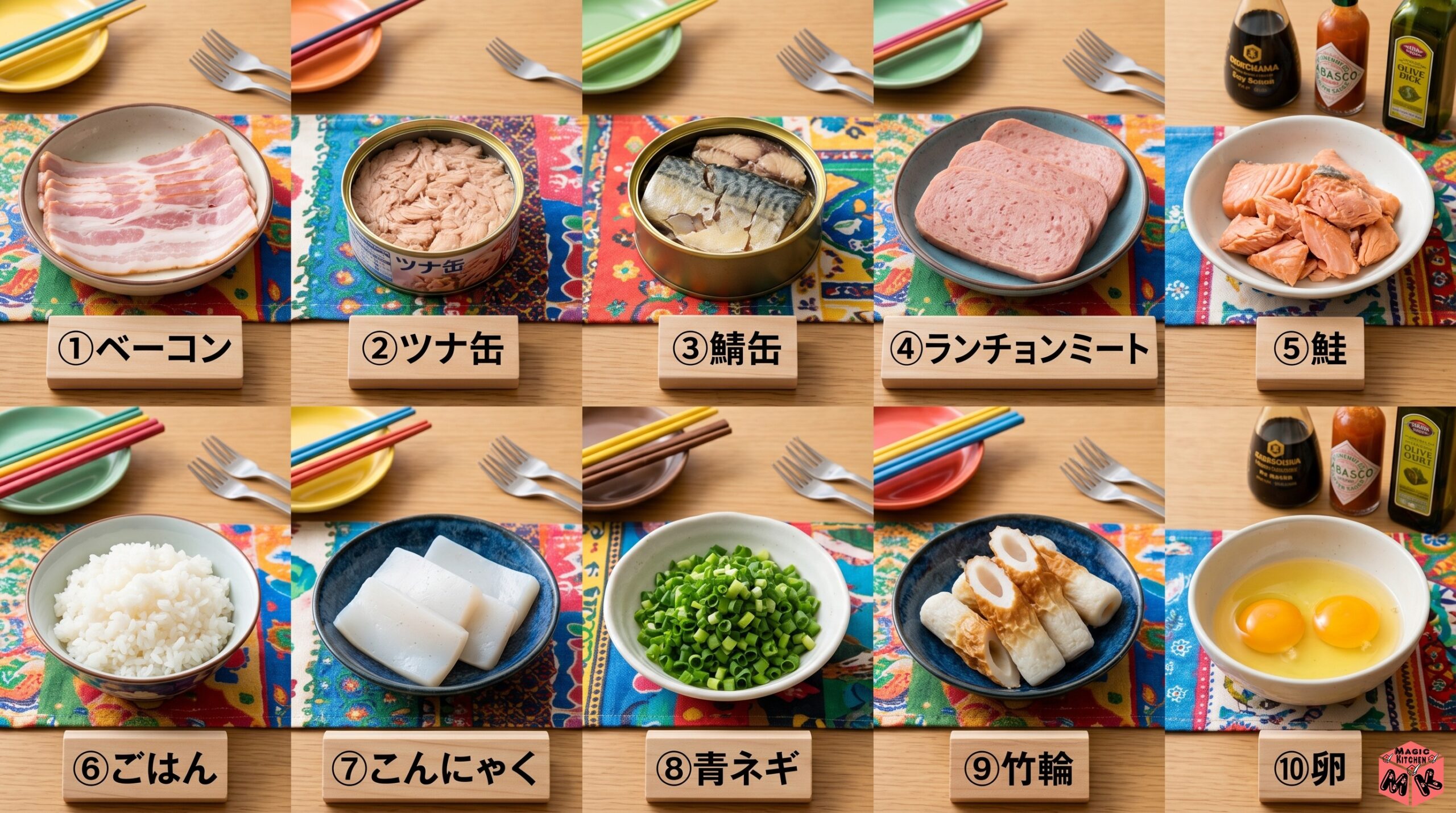 焼きそばの変わり種10選・ベーコンツナ缶鯖缶ランチョンミート