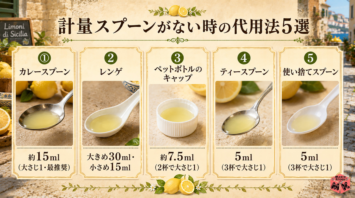 レモン汁 計量代用法5選