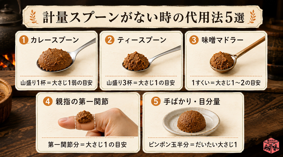 味噌 計量代用法5選