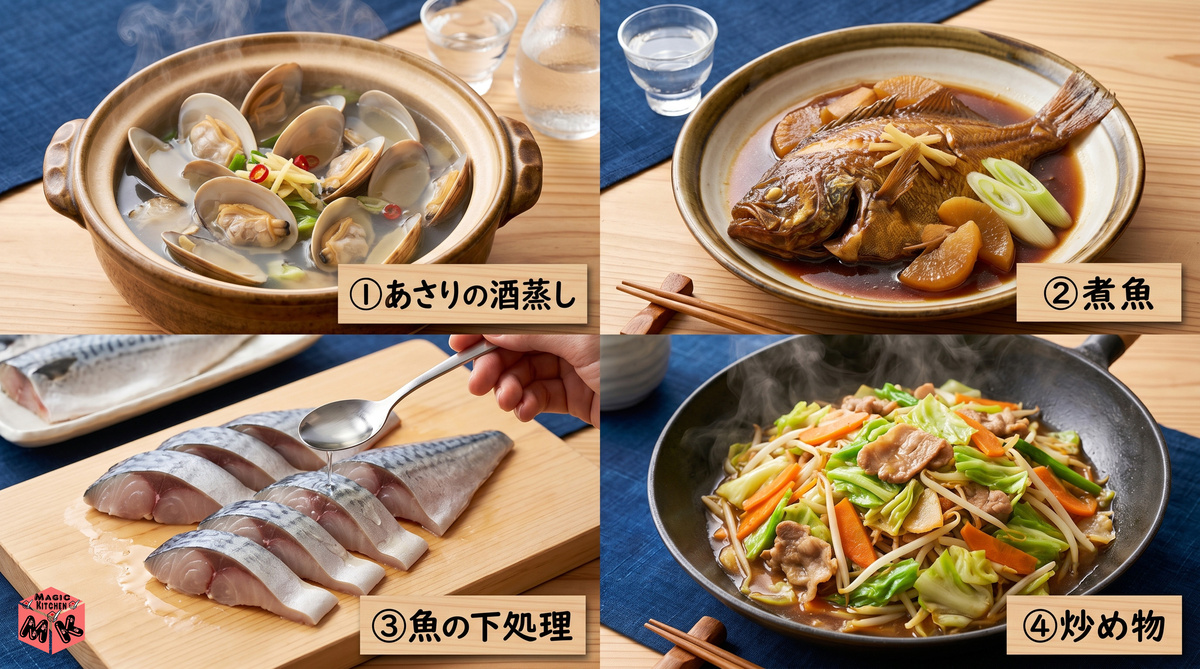 料理酒の役割と使い方